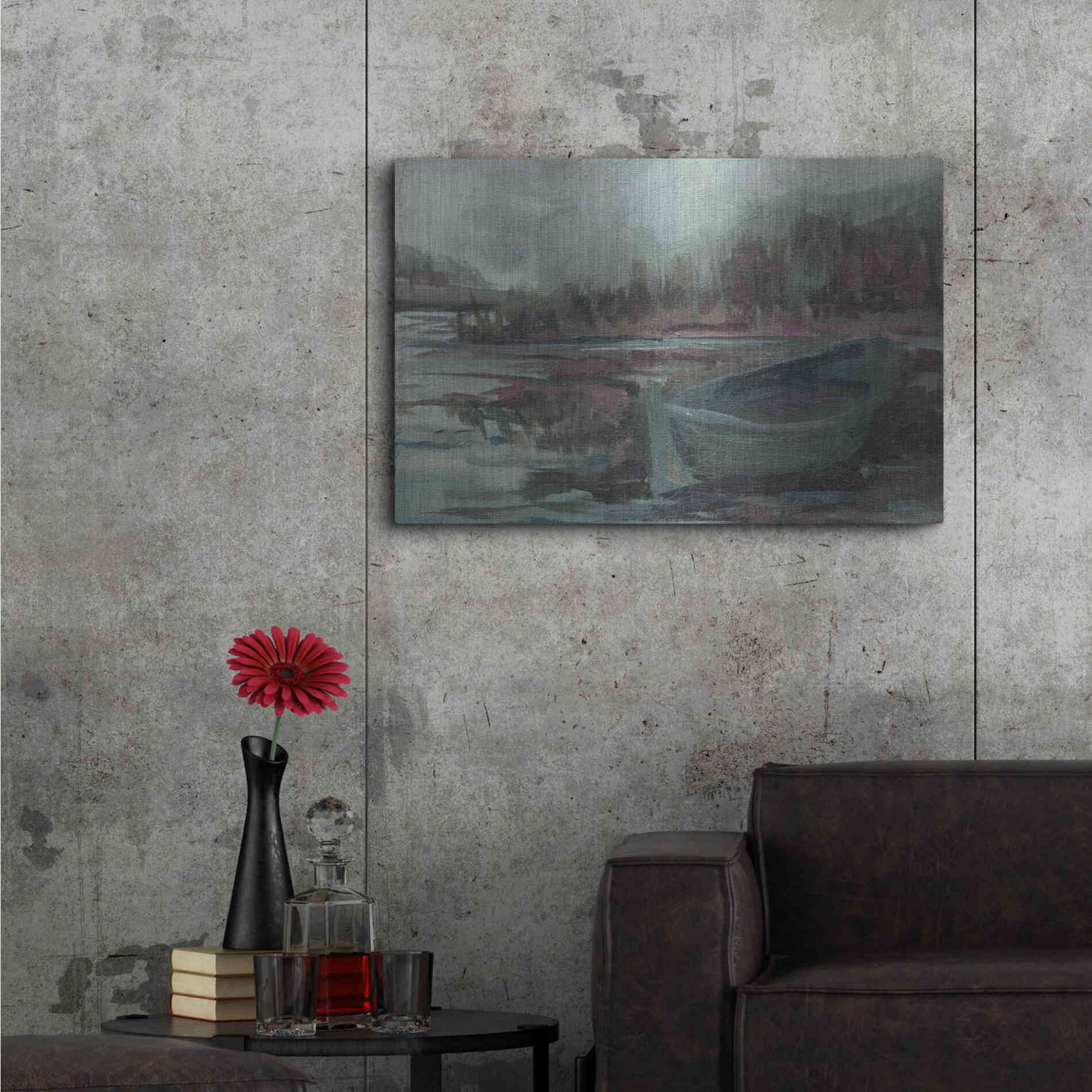Luxe Metal Art 'Old Fishing Boat' by Kamdon Kreations, Metal Wall Art,36x24