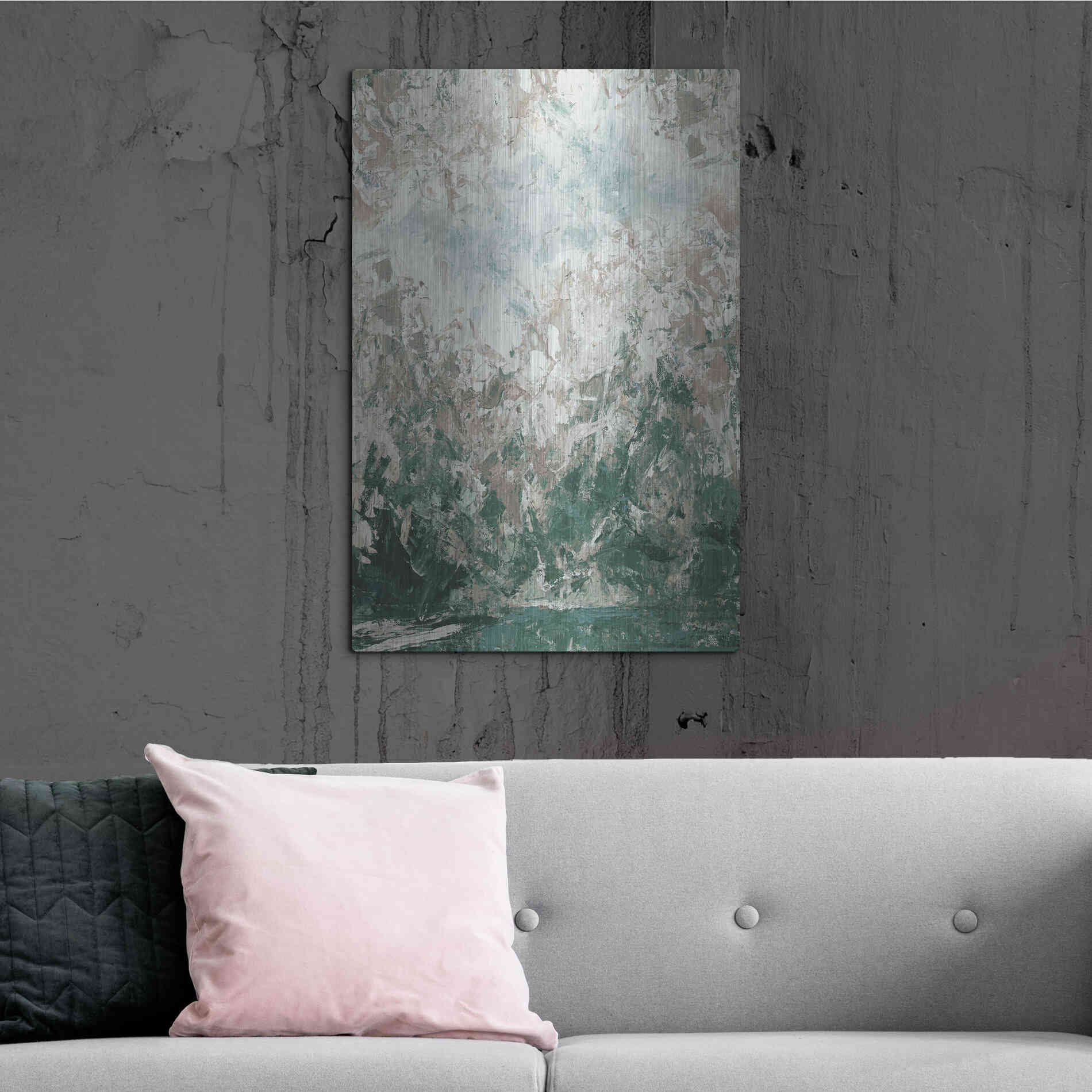 Luxe Metal Art 'Irish Spring' by Kamdon Kreations, Metal Wall Art,24x36