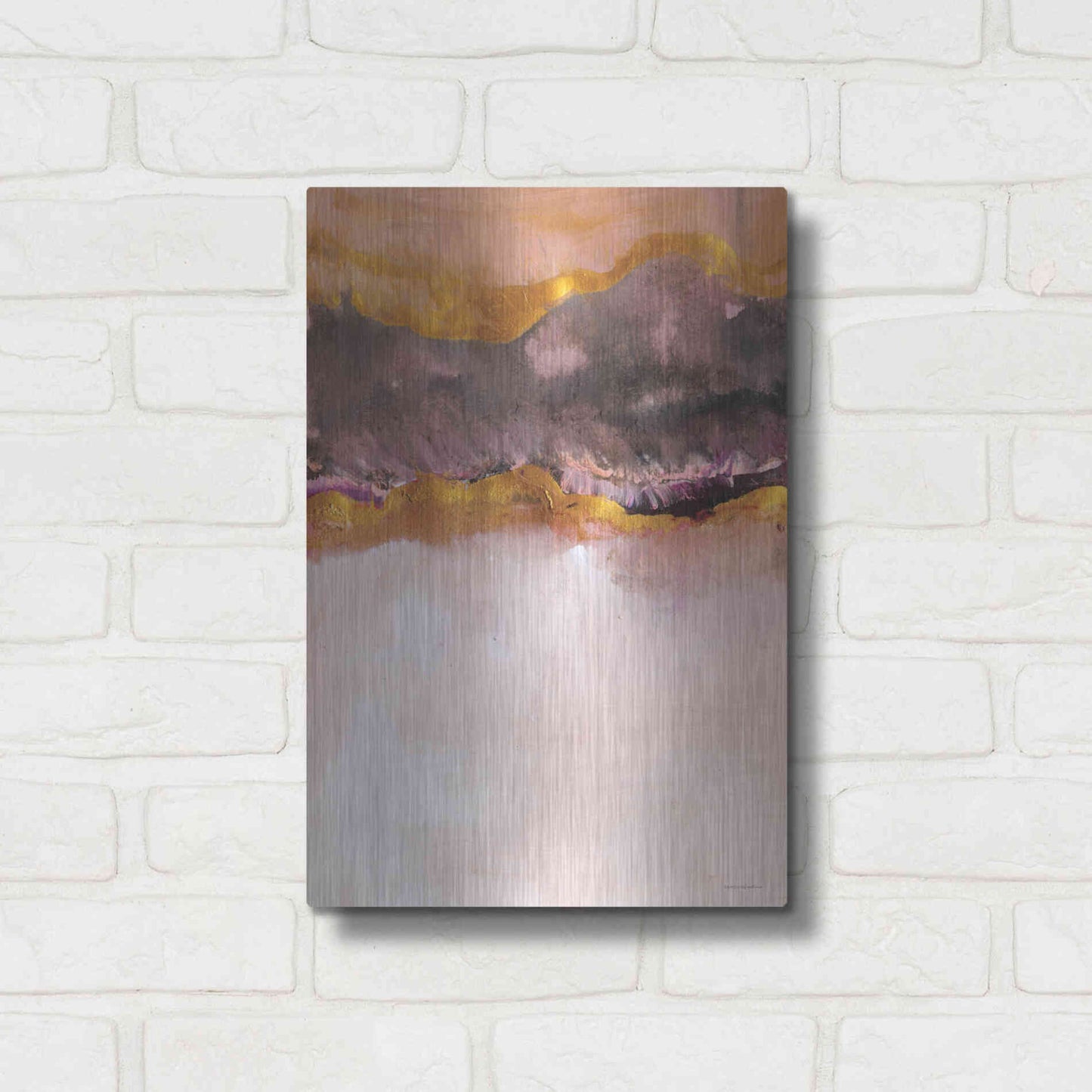 Luxe Metal Art 'Calm Below Deck' by Kamdon Kreations, Metal Wall Art,12x16