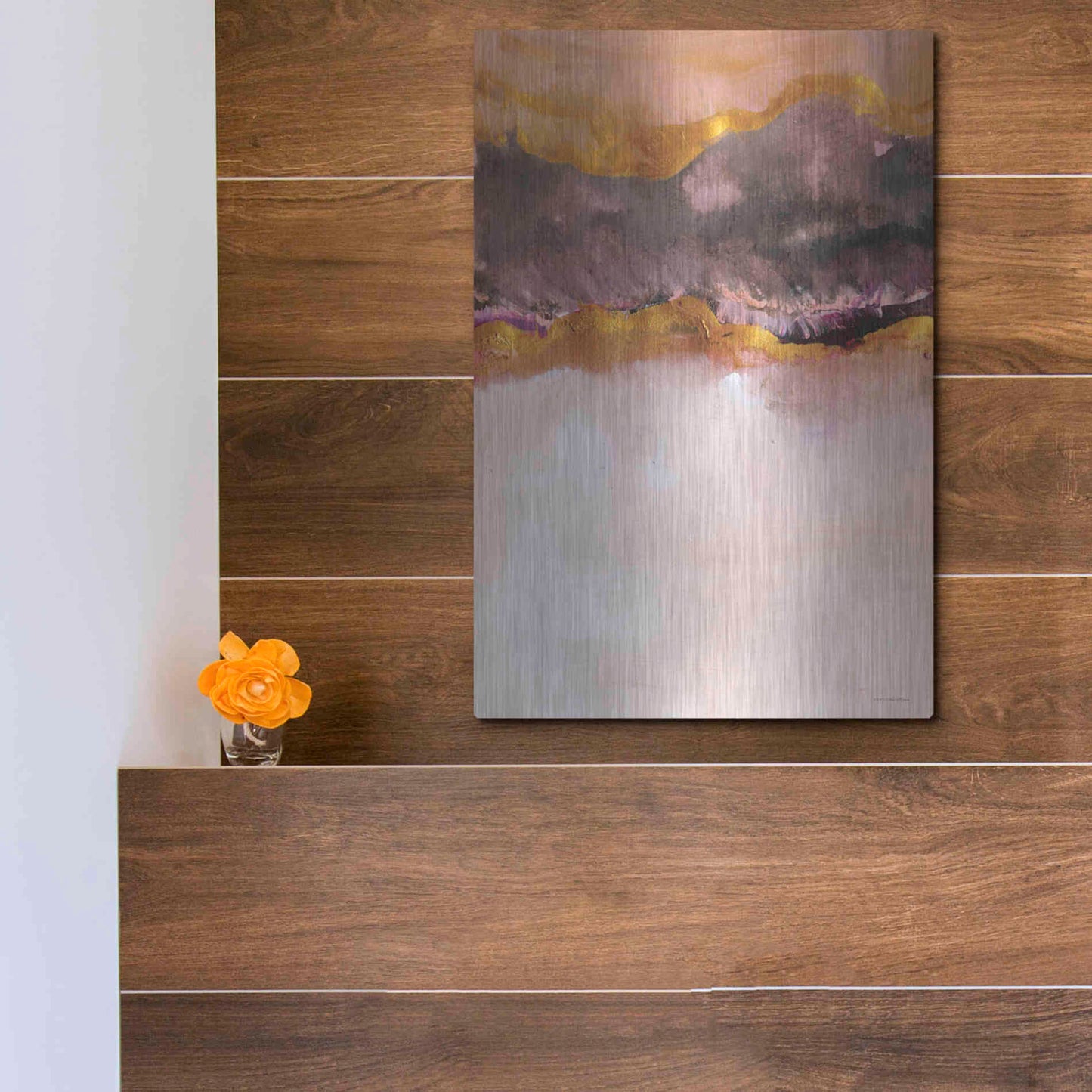 Luxe Metal Art 'Calm Below Deck' by Kamdon Kreations, Metal Wall Art,12x16