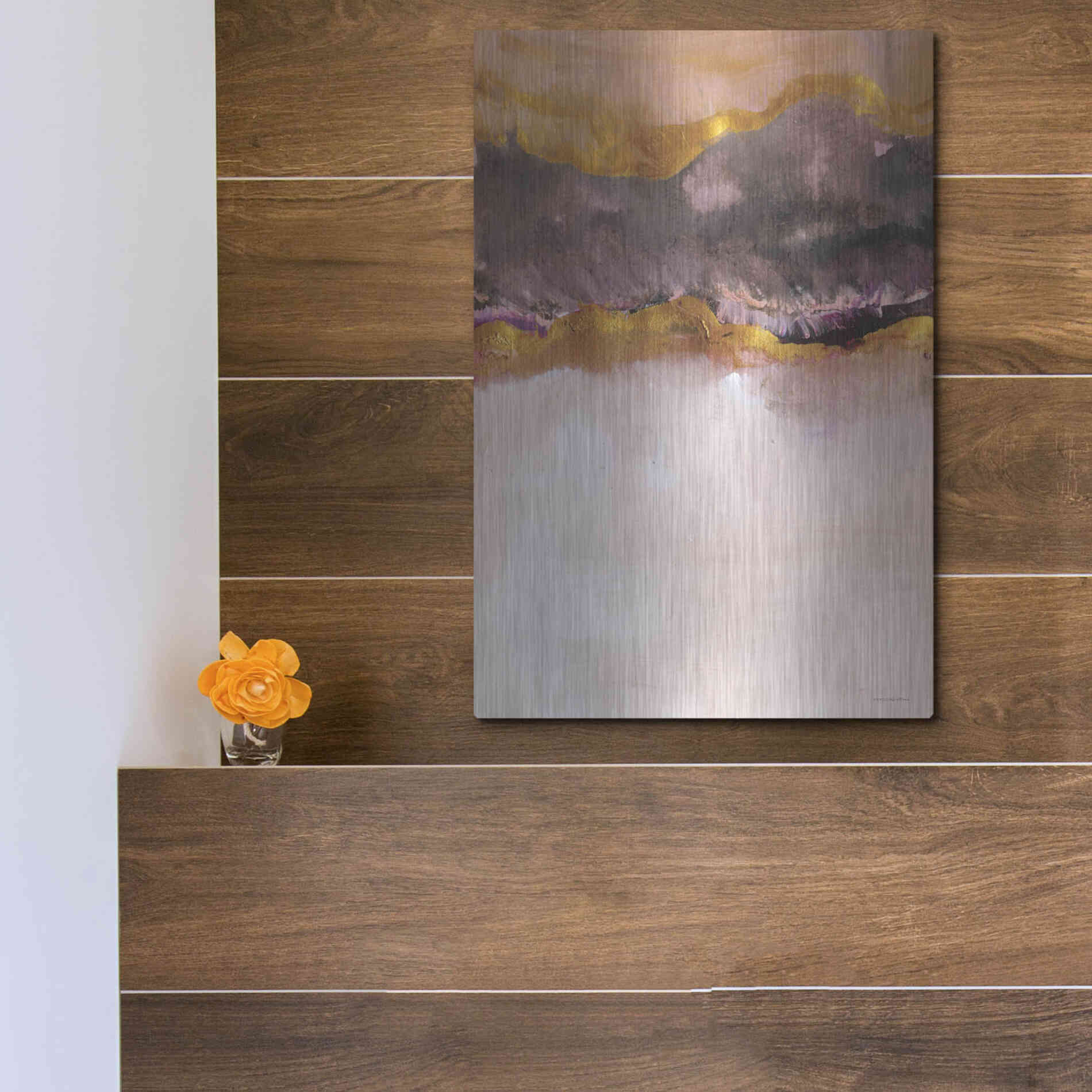 Luxe Metal Art 'Calm Below Deck' by Kamdon Kreations, Metal Wall Art,12x16