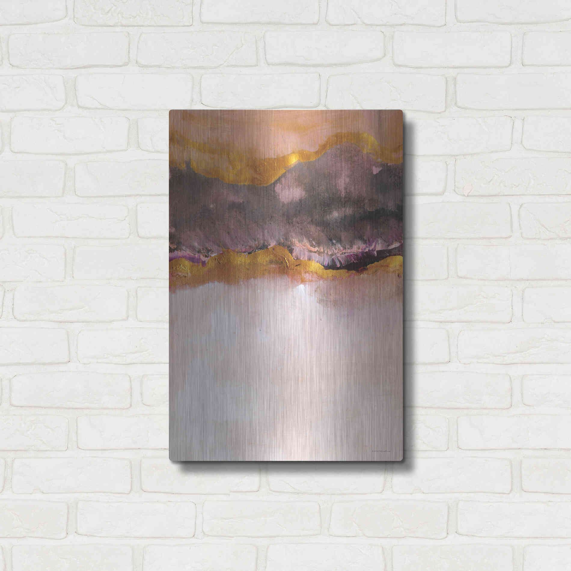 Luxe Metal Art 'Calm Below Deck' by Kamdon Kreations, Metal Wall Art,16x24