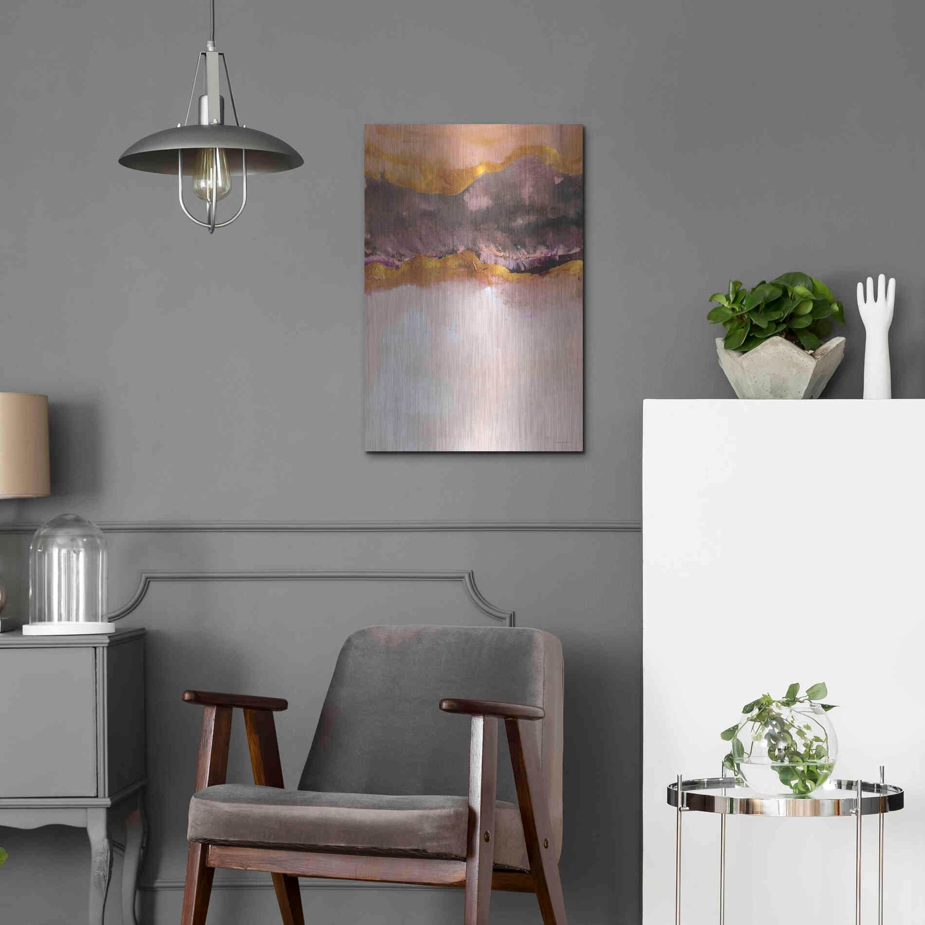 Luxe Metal Art 'Calm Below Deck' by Kamdon Kreations, Metal Wall Art,16x24