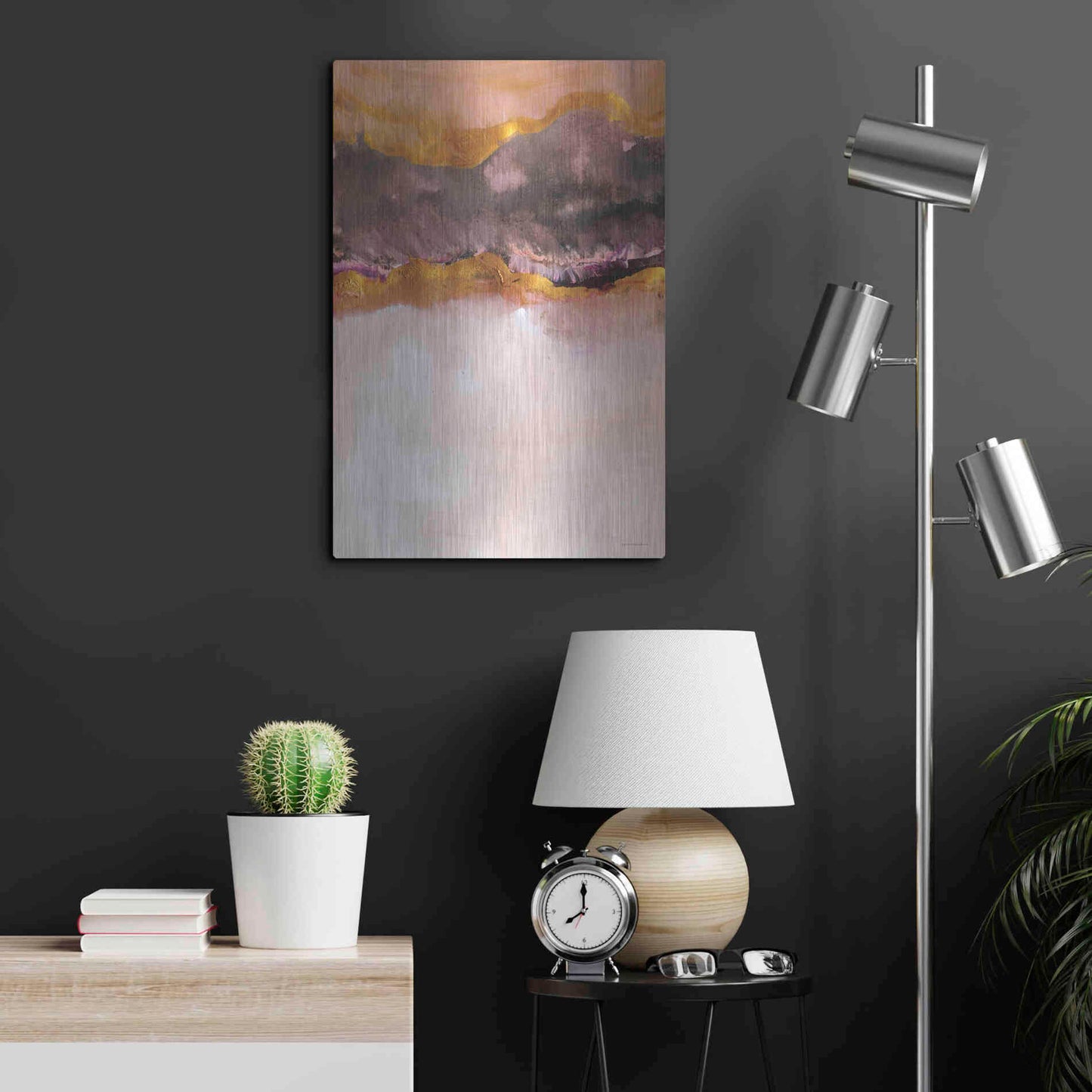 Luxe Metal Art 'Calm Below Deck' by Kamdon Kreations, Metal Wall Art,16x24