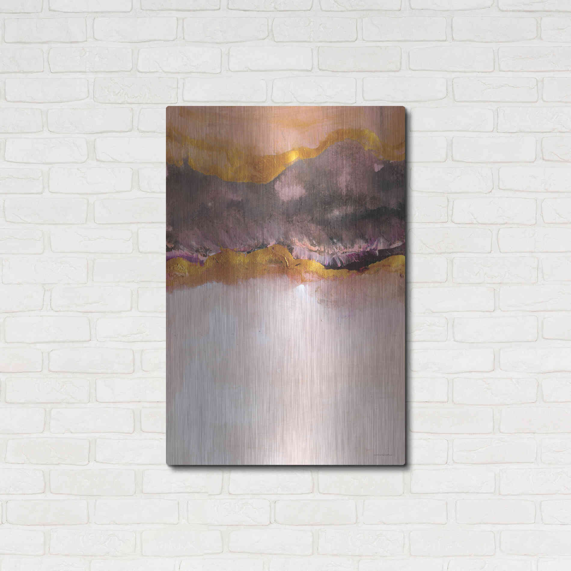 Luxe Metal Art 'Calm Below Deck' by Kamdon Kreations, Metal Wall Art,24x36