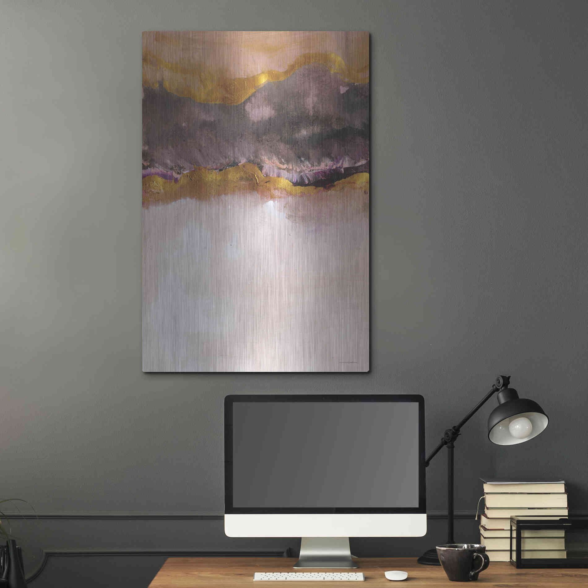 Luxe Metal Art 'Calm Below Deck' by Kamdon Kreations, Metal Wall Art,24x36