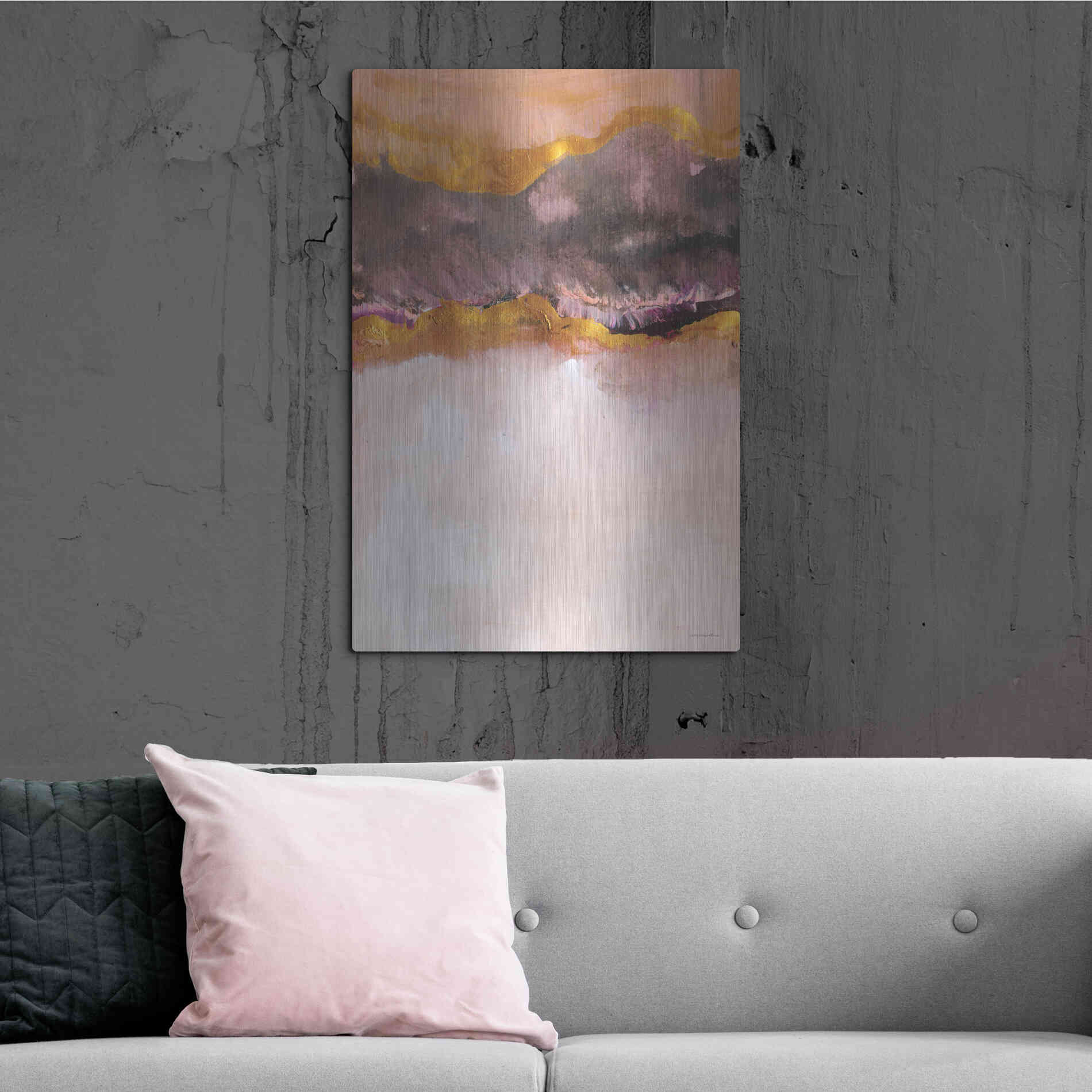 Luxe Metal Art 'Calm Below Deck' by Kamdon Kreations, Metal Wall Art,24x36