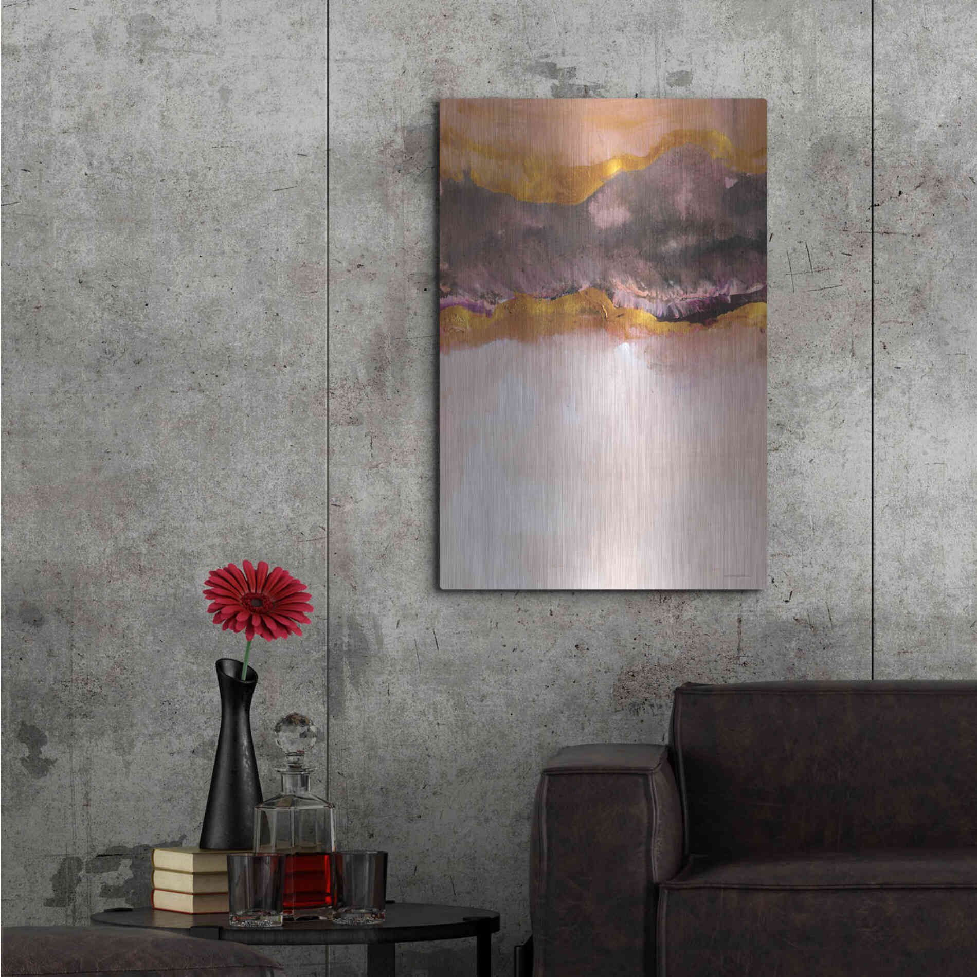 Luxe Metal Art 'Calm Below Deck' by Kamdon Kreations, Metal Wall Art,24x36