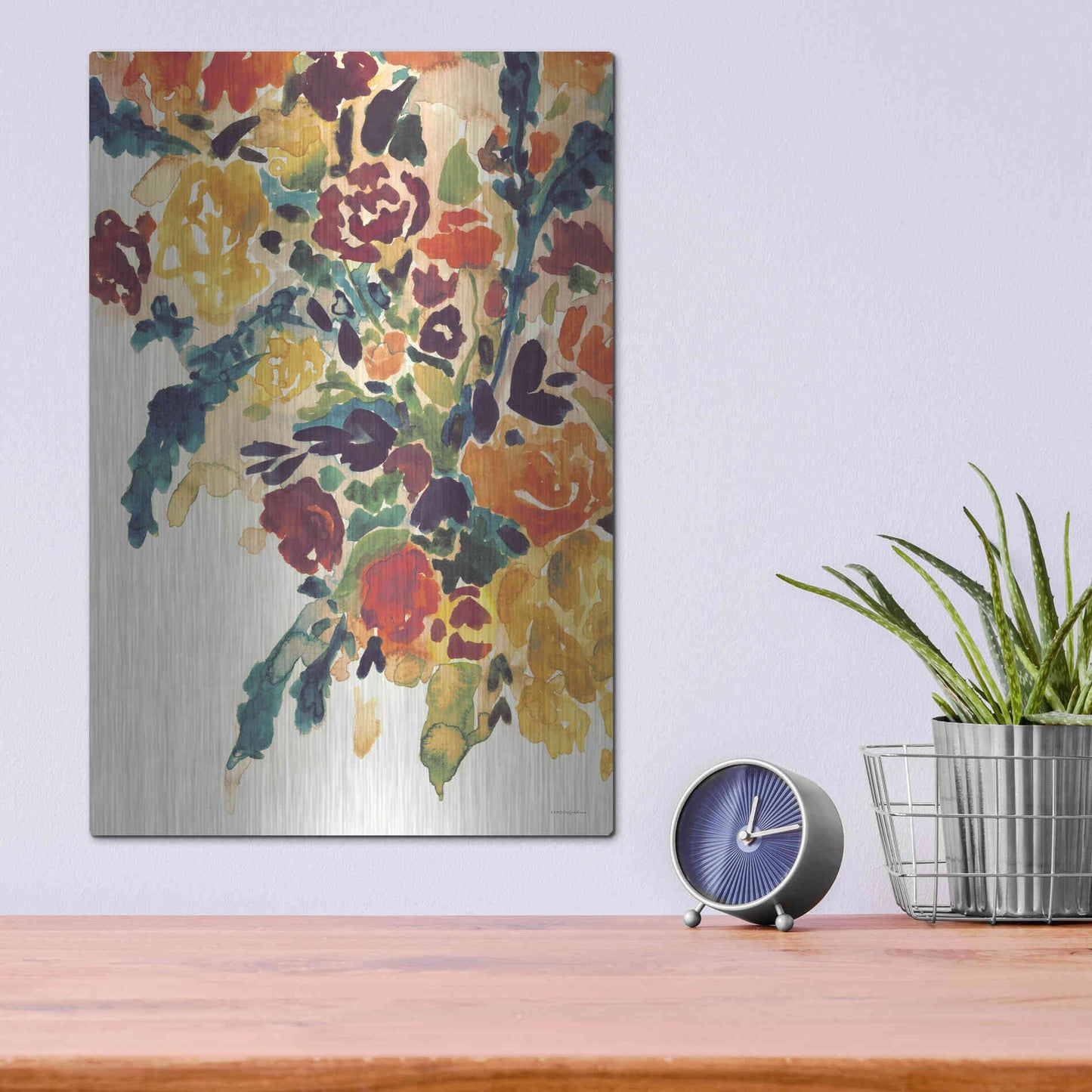 Luxe Metal Art 'In an Instant   ' by Kamdon Kreations, Metal Wall Art,12x16