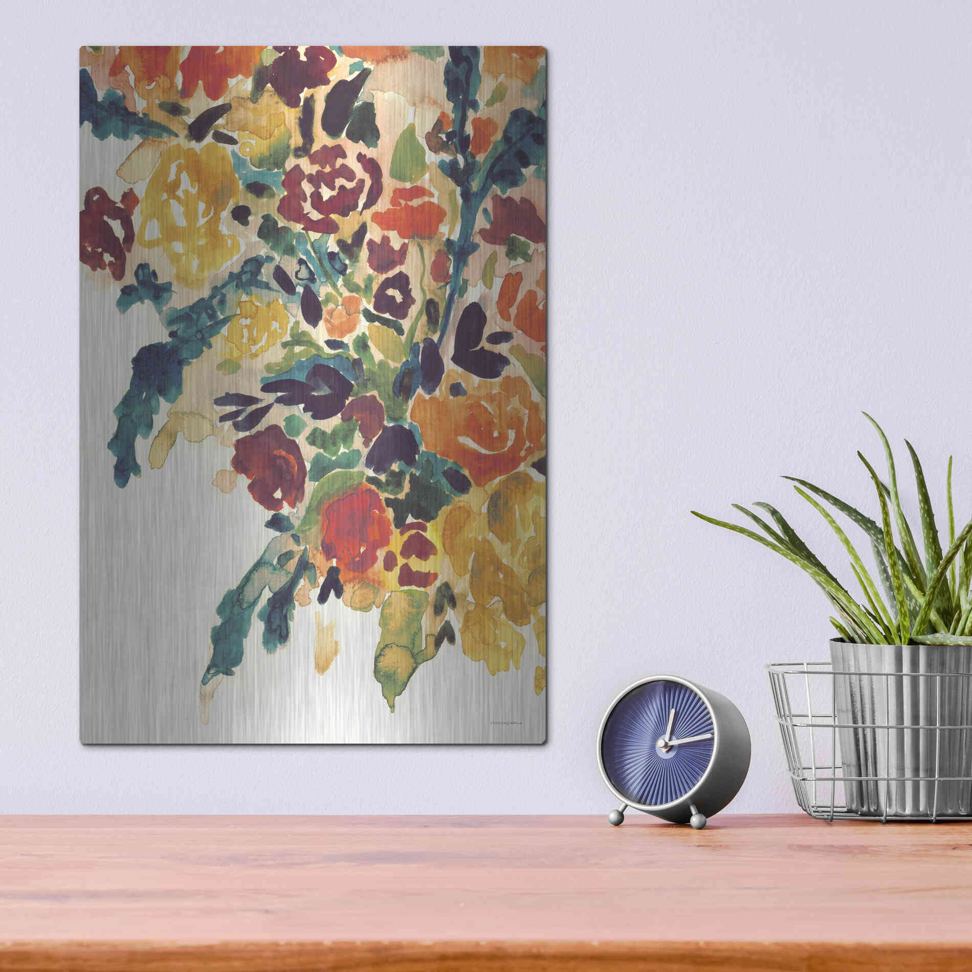 Luxe Metal Art 'In an Instant   ' by Kamdon Kreations, Metal Wall Art,12x16