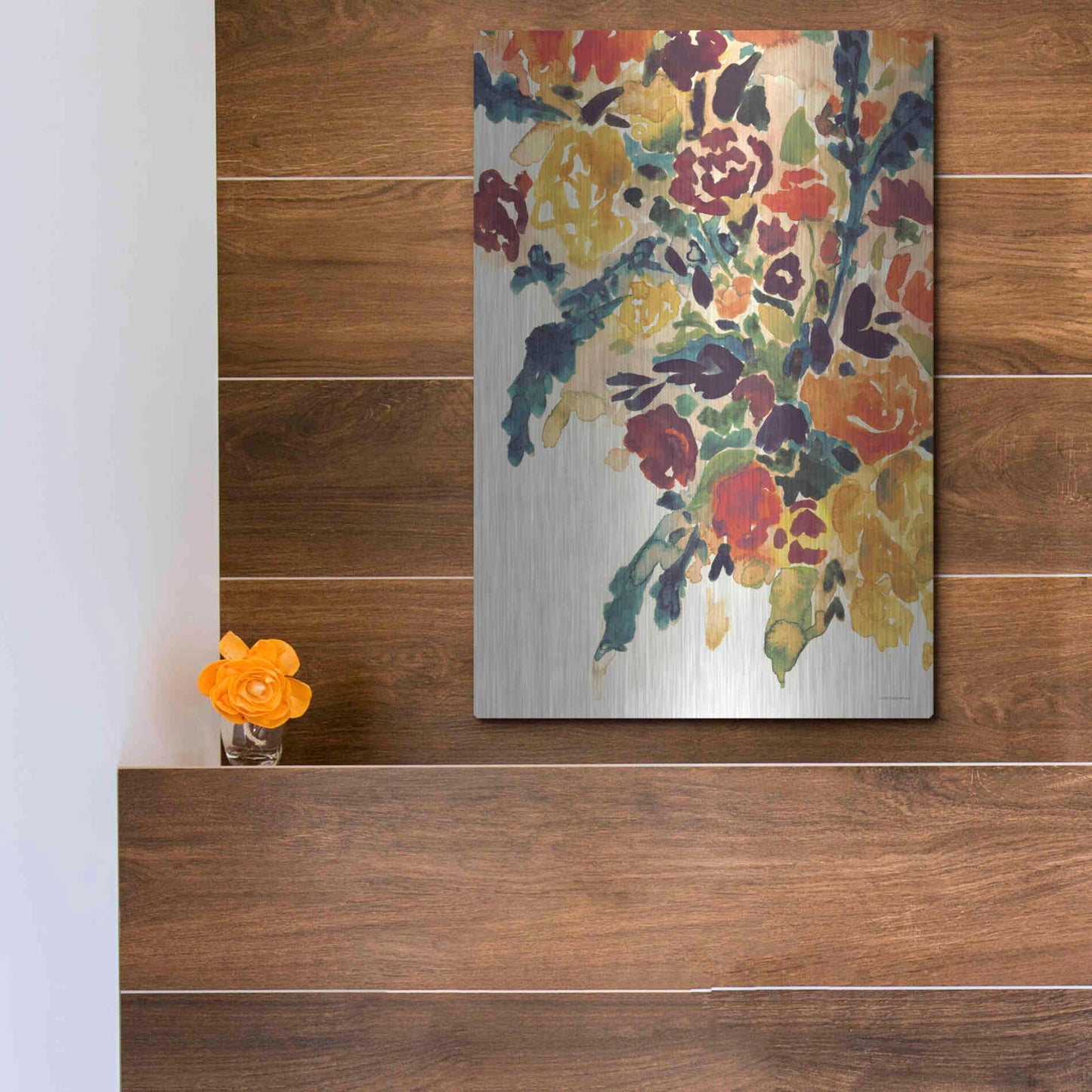 Luxe Metal Art 'In an Instant   ' by Kamdon Kreations, Metal Wall Art,12x16