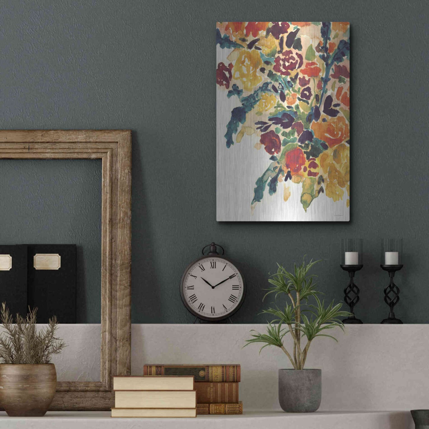 Luxe Metal Art 'In an Instant   ' by Kamdon Kreations, Metal Wall Art,12x16