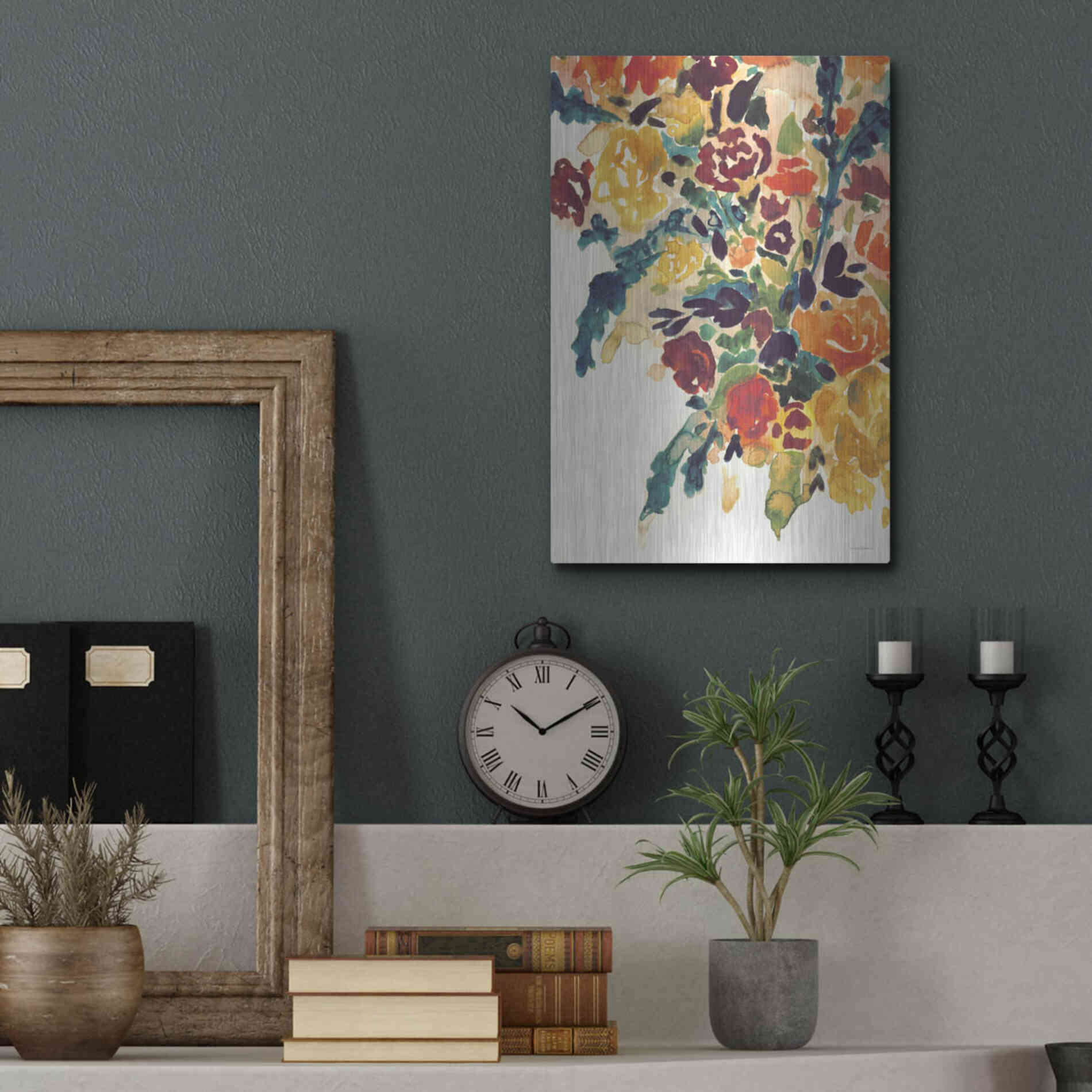 Luxe Metal Art 'In an Instant   ' by Kamdon Kreations, Metal Wall Art,12x16