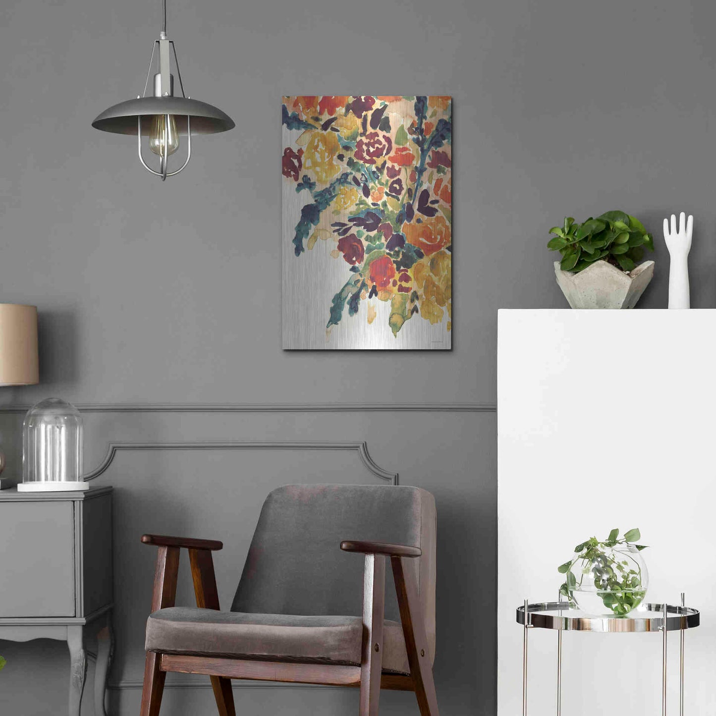 Luxe Metal Art 'In an Instant   ' by Kamdon Kreations, Metal Wall Art,16x24