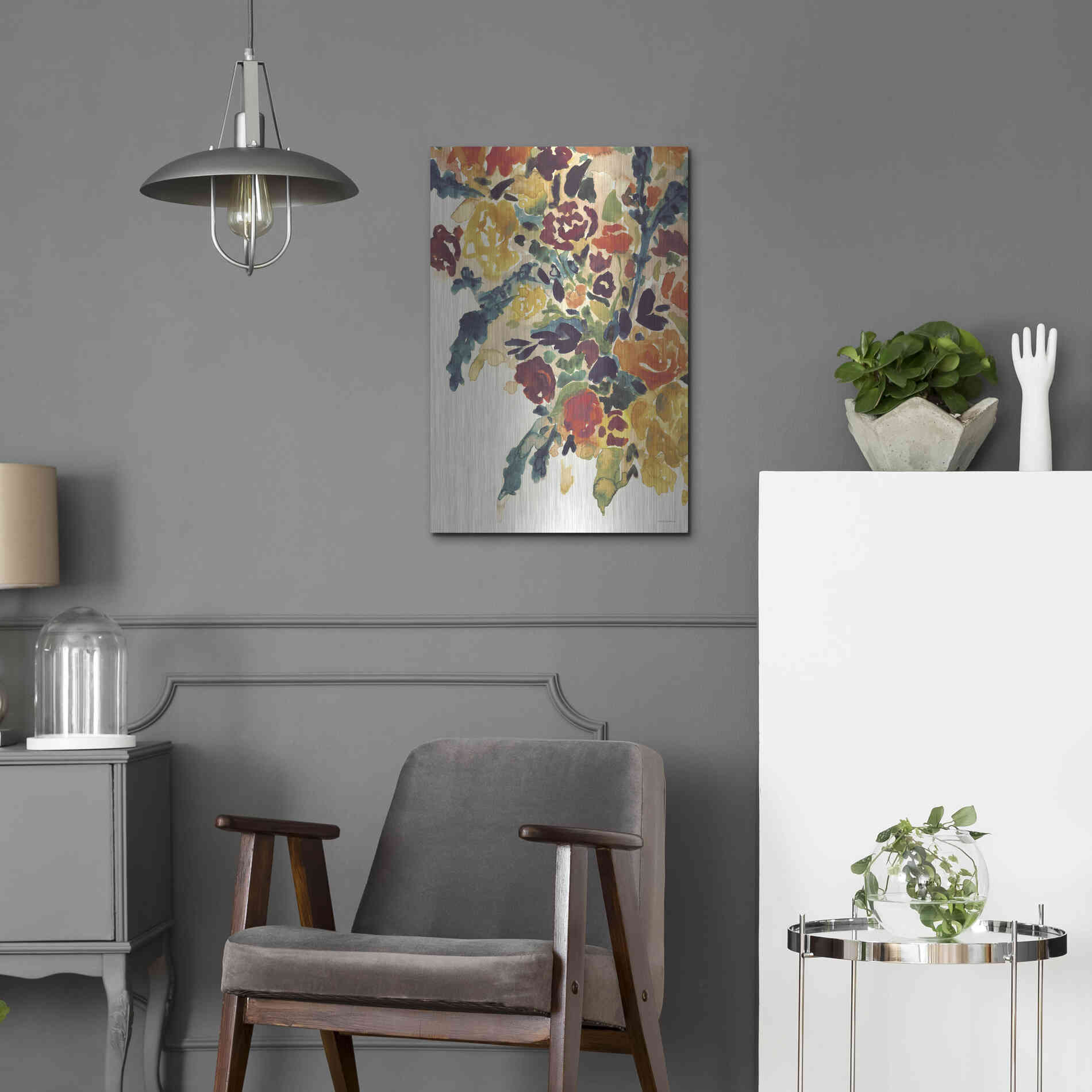 Luxe Metal Art 'In an Instant   ' by Kamdon Kreations, Metal Wall Art,16x24