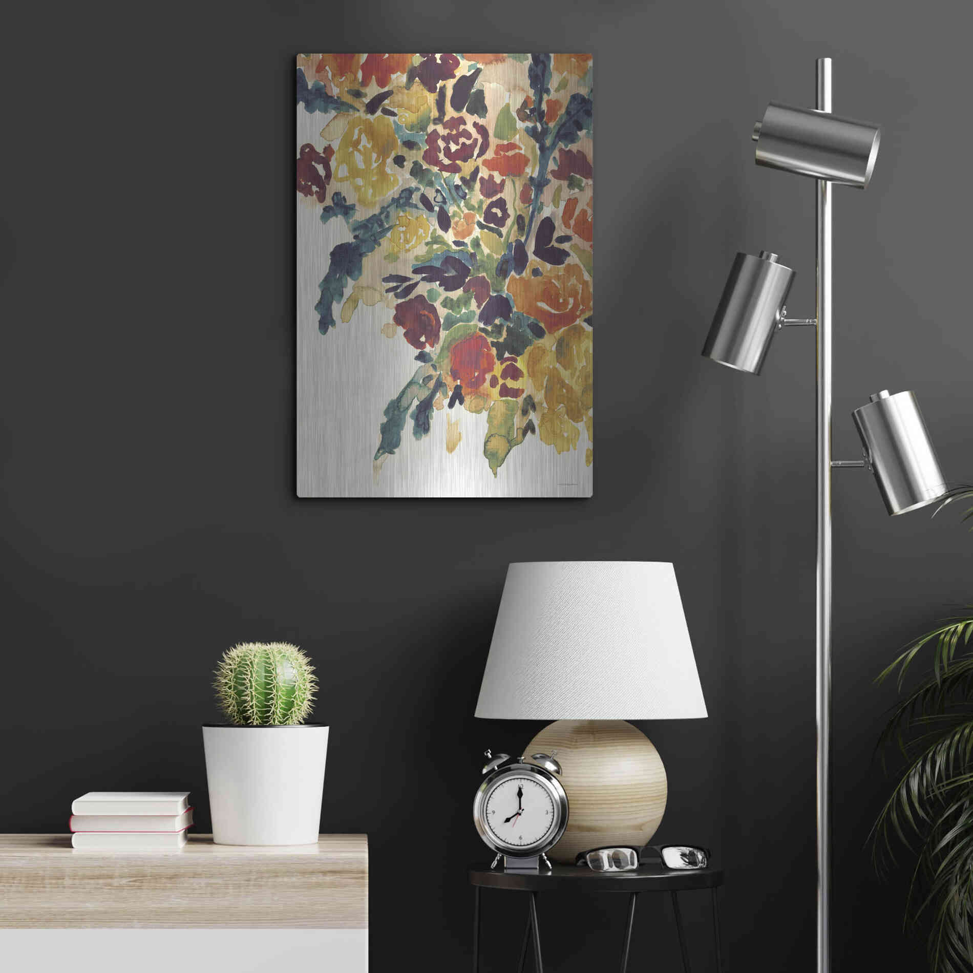 Luxe Metal Art 'In an Instant   ' by Kamdon Kreations, Metal Wall Art,16x24