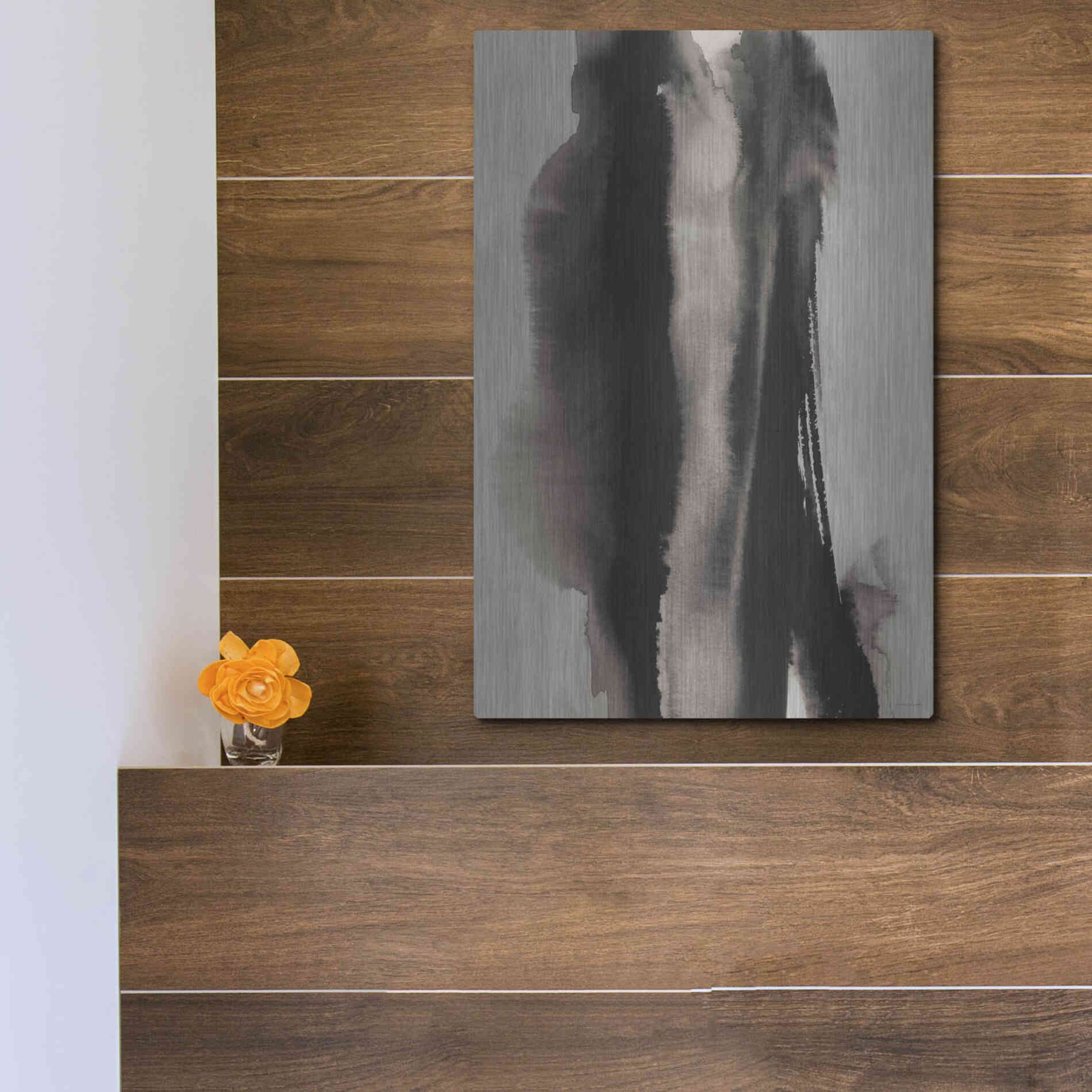 Luxe Metal Art 'Inhale, Exhale' by Kamdon Kreations, Metal Wall Art,12x16