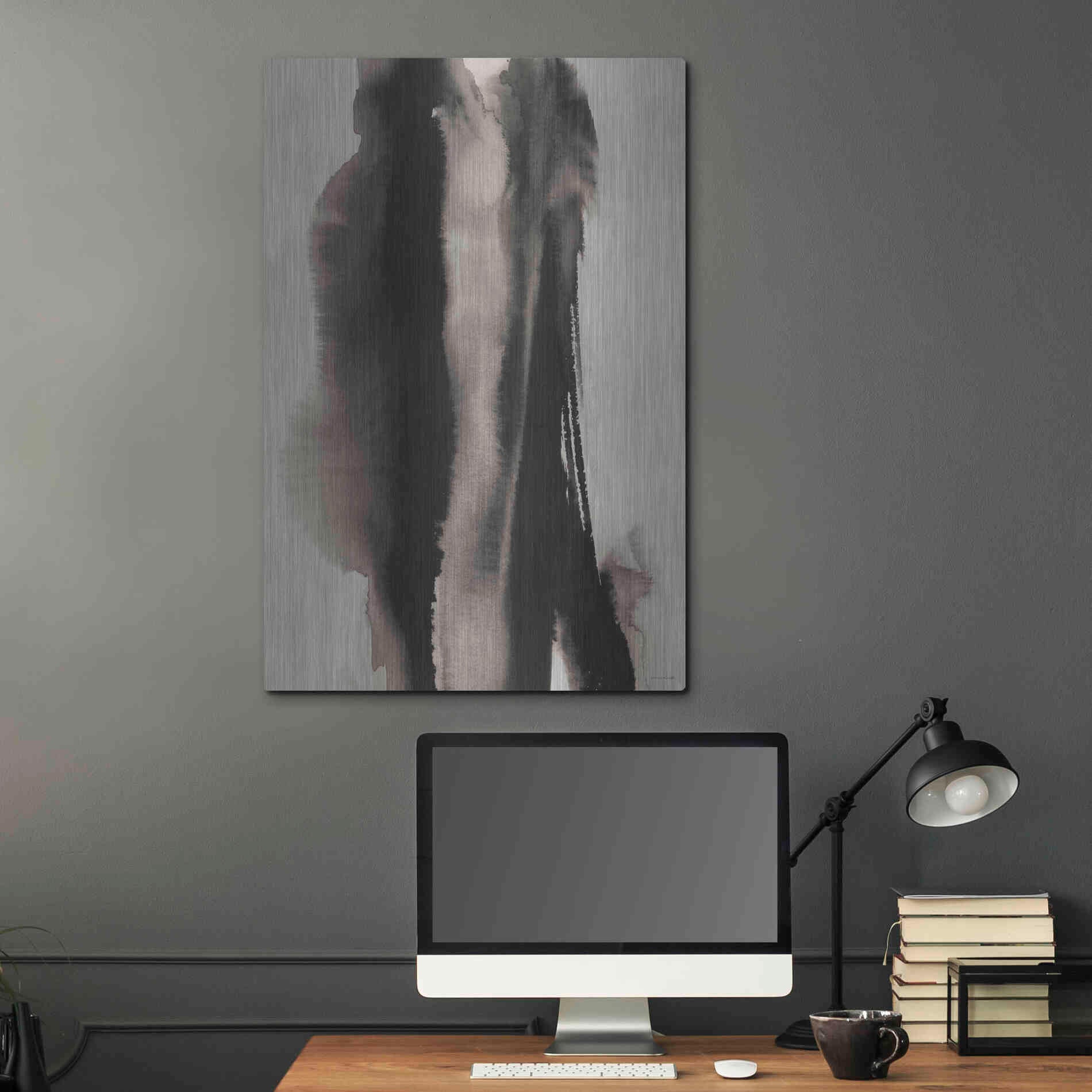 Luxe Metal Art 'Inhale, Exhale' by Kamdon Kreations, Metal Wall Art,24x36