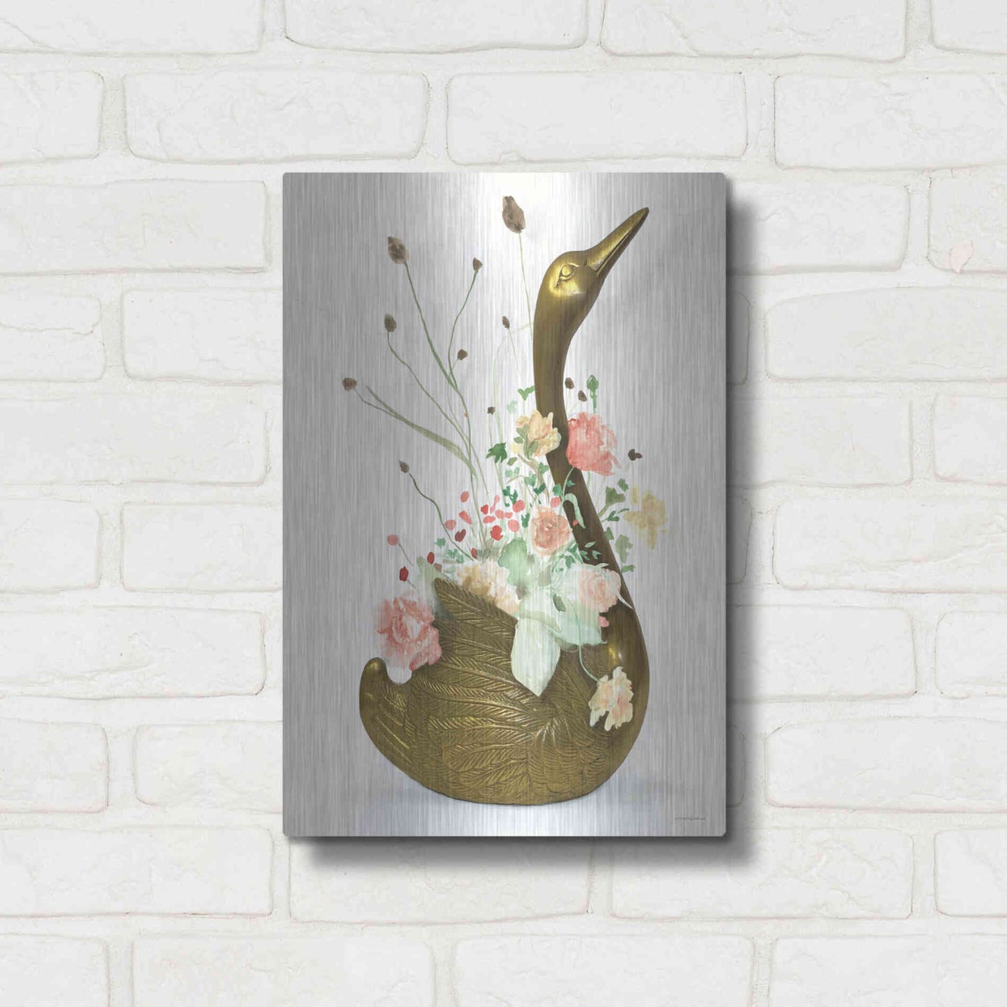 Luxe Metal Art 'She was Never Ugly' by Kamdon Kreations, Metal Wall Art,12x16