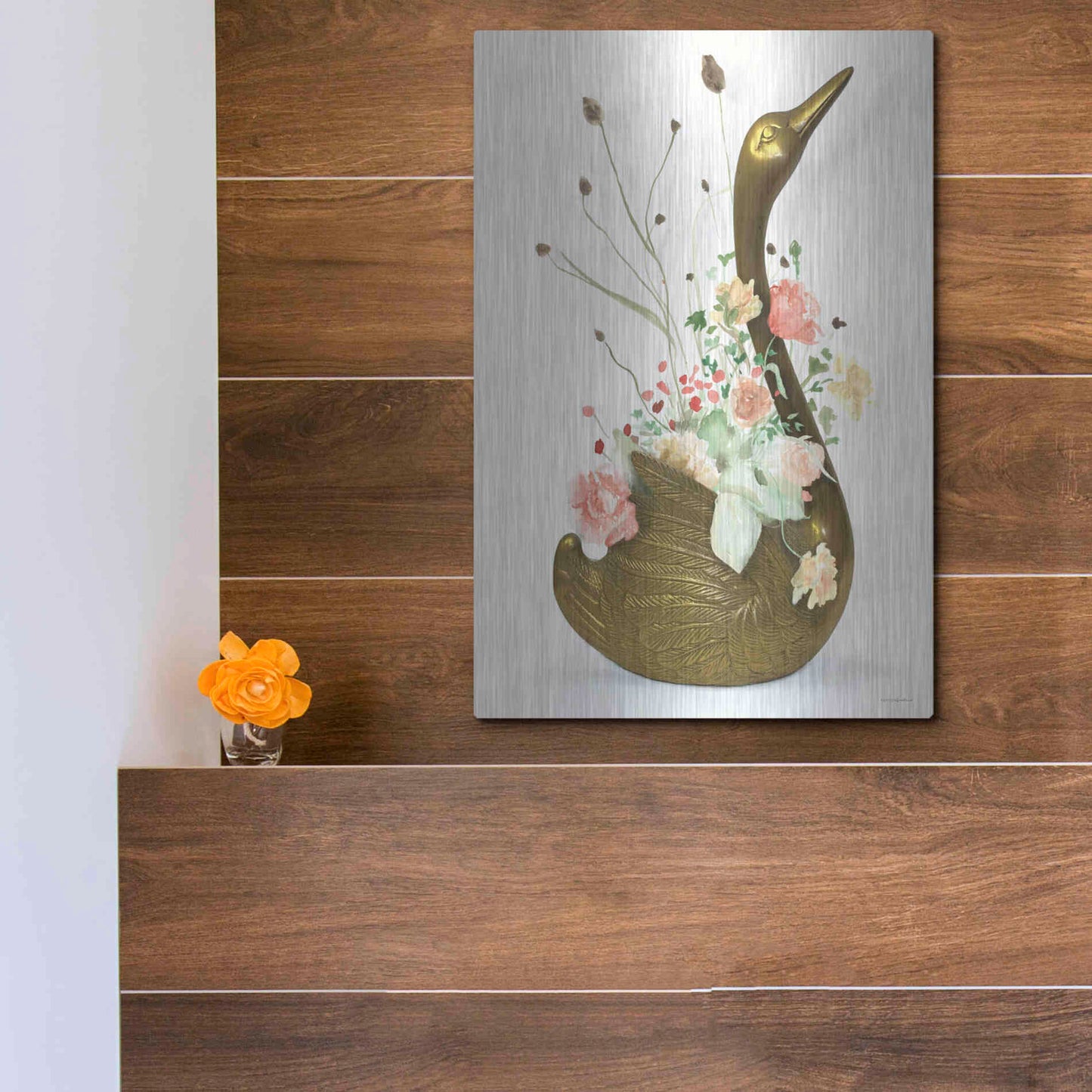 Luxe Metal Art 'She was Never Ugly' by Kamdon Kreations, Metal Wall Art,12x16