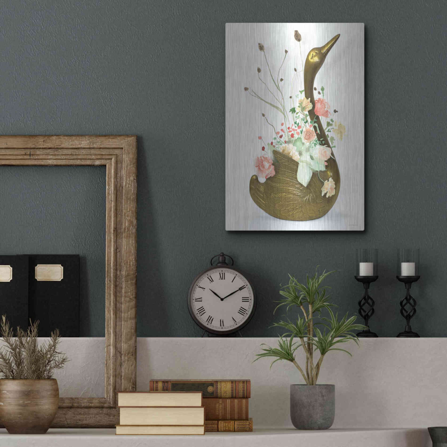 Luxe Metal Art 'She was Never Ugly' by Kamdon Kreations, Metal Wall Art,12x16