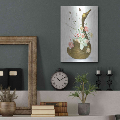 Luxe Metal Art 'She was Never Ugly' by Kamdon Kreations, Metal Wall Art,12x16