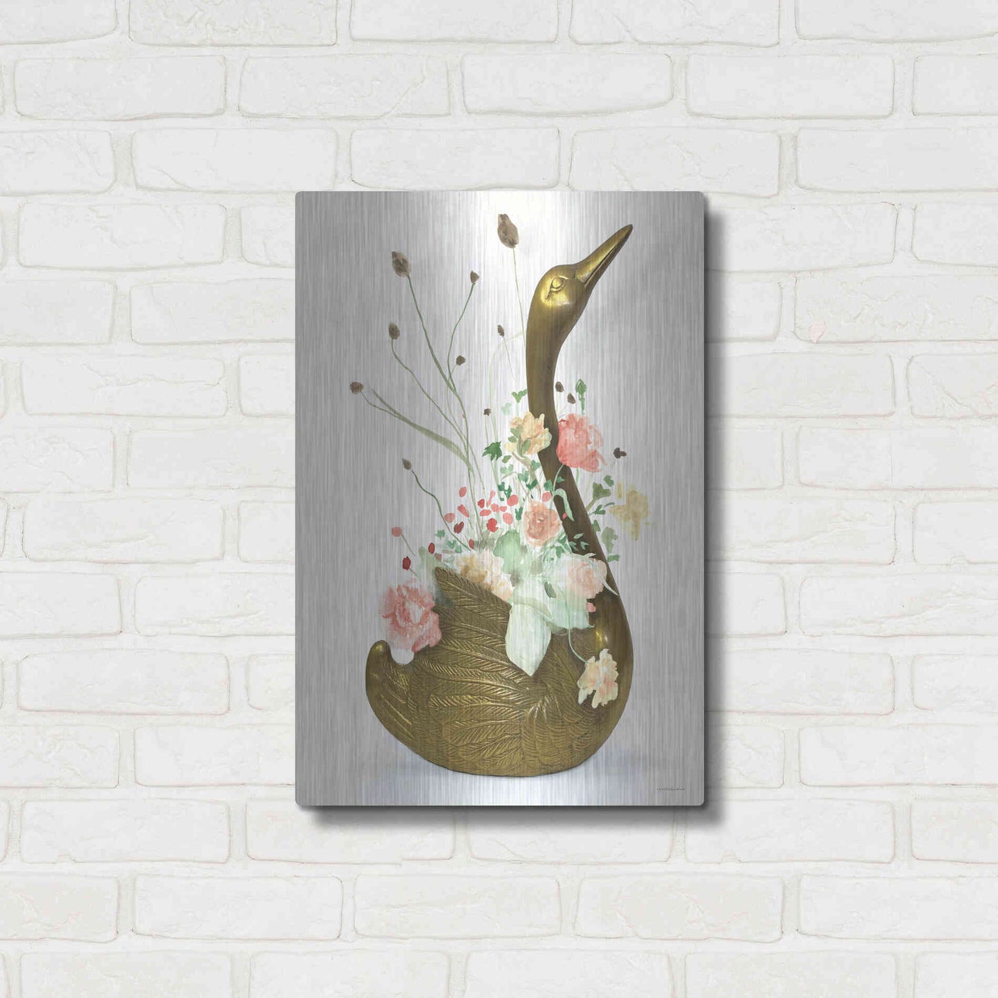 Luxe Metal Art 'She was Never Ugly' by Kamdon Kreations, Metal Wall Art,16x24