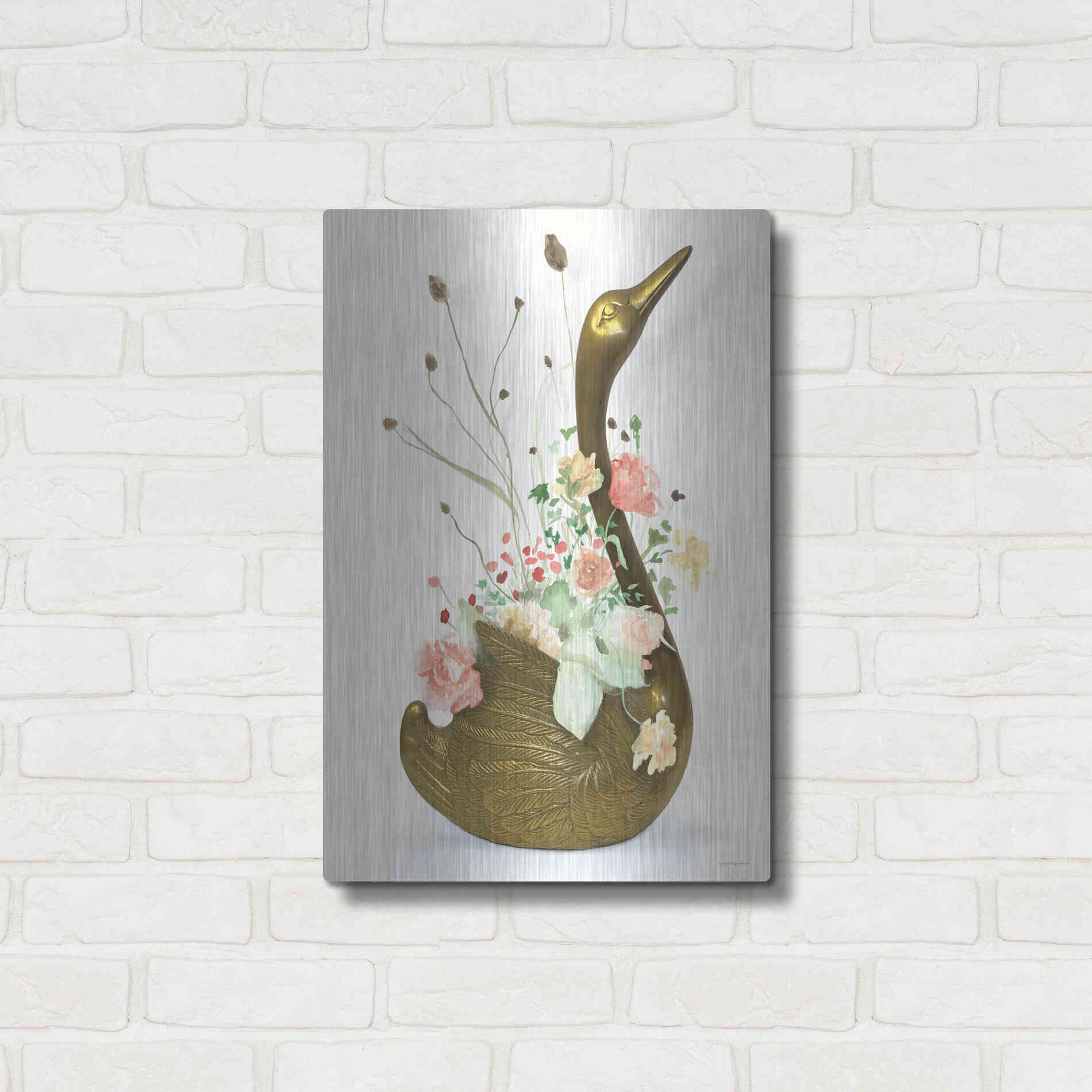 Luxe Metal Art 'She was Never Ugly' by Kamdon Kreations, Metal Wall Art,16x24