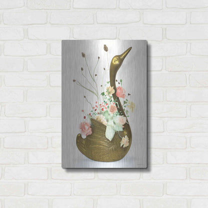 Luxe Metal Art 'She was Never Ugly' by Kamdon Kreations, Metal Wall Art,16x24