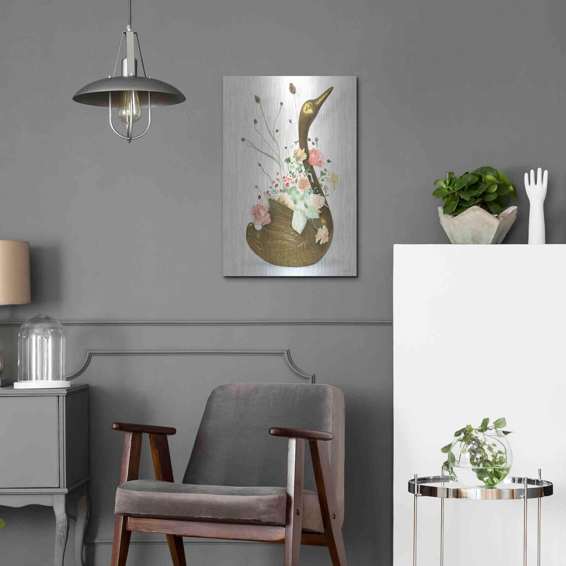 Luxe Metal Art 'She was Never Ugly' by Kamdon Kreations, Metal Wall Art,16x24