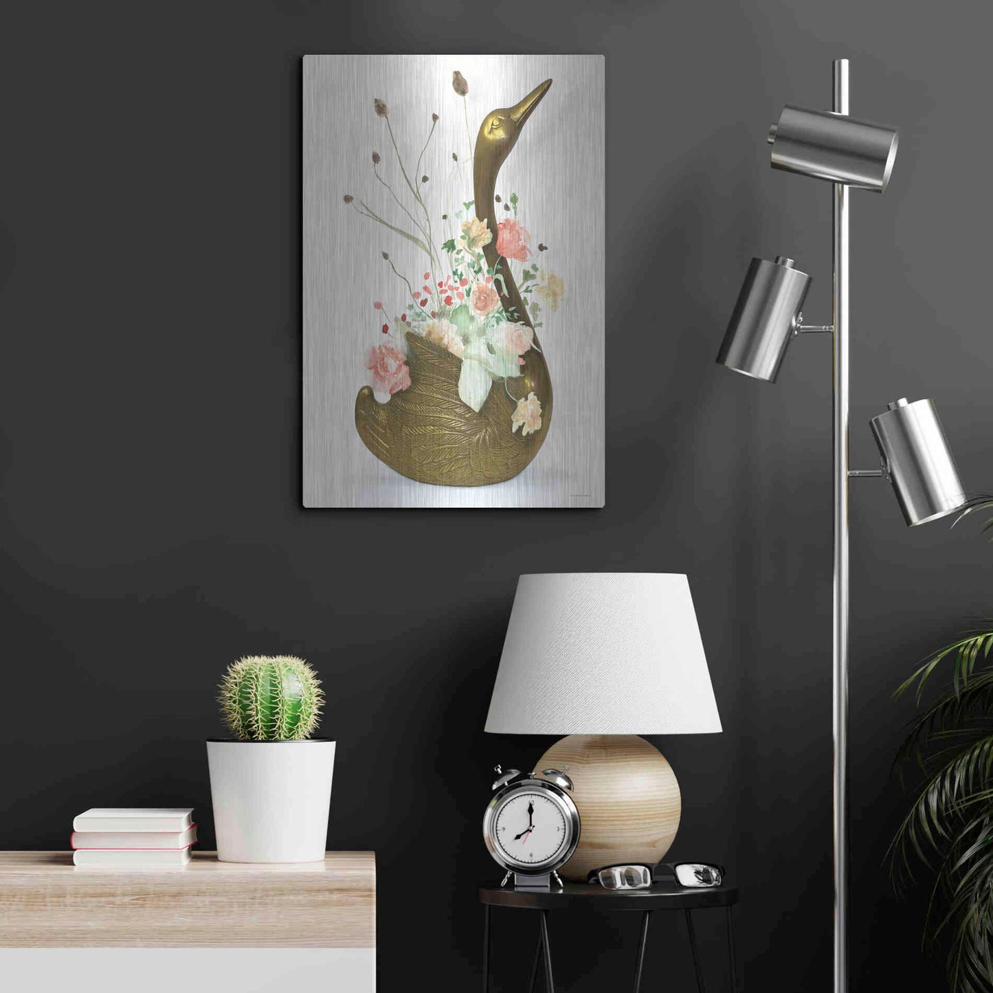 Luxe Metal Art 'She was Never Ugly' by Kamdon Kreations, Metal Wall Art,16x24