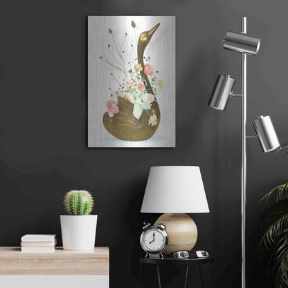 Luxe Metal Art 'She was Never Ugly' by Kamdon Kreations, Metal Wall Art,16x24