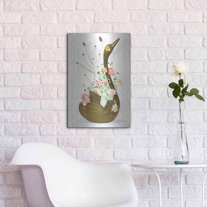 Luxe Metal Art 'She was Never Ugly' by Kamdon Kreations, Metal Wall Art,16x24