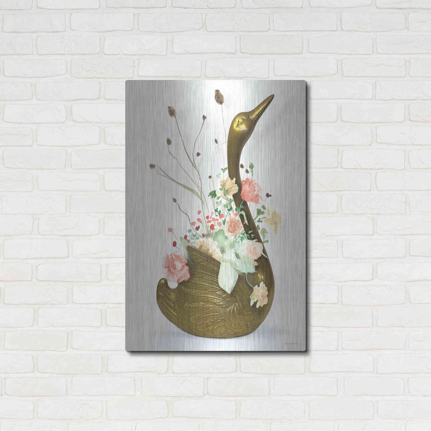 Luxe Metal Art 'She was Never Ugly' by Kamdon Kreations, Metal Wall Art,24x36