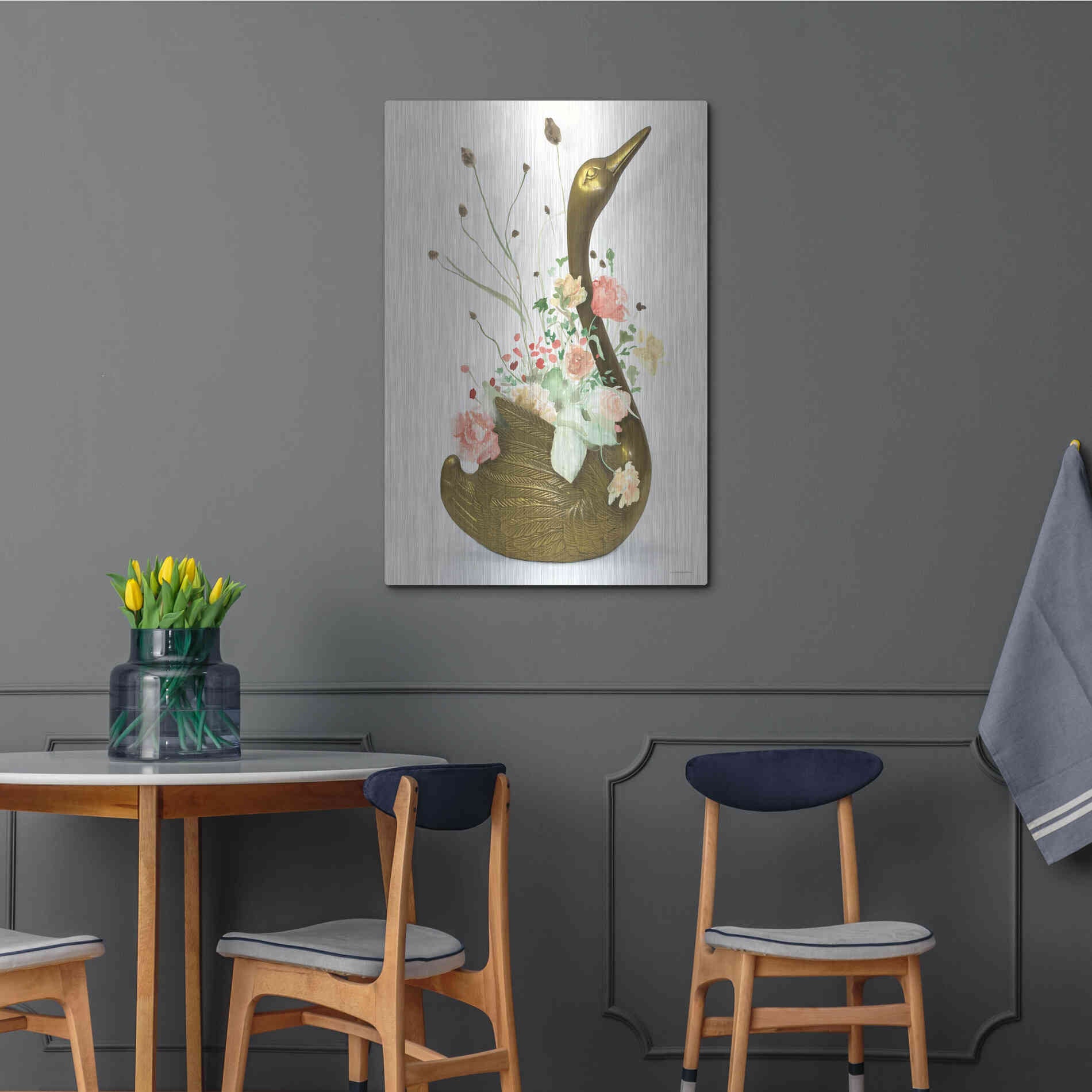 Luxe Metal Art 'She was Never Ugly' by Kamdon Kreations, Metal Wall Art,24x36