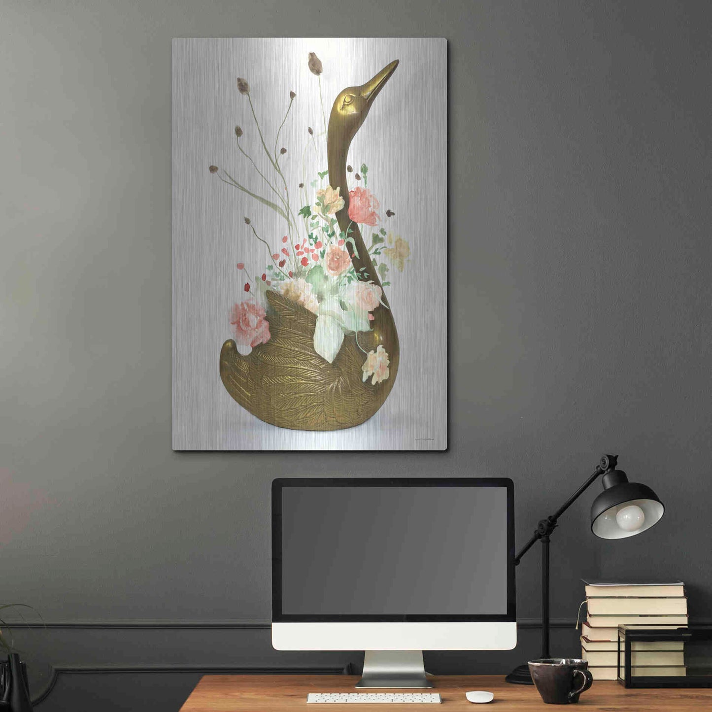 Luxe Metal Art 'She was Never Ugly' by Kamdon Kreations, Metal Wall Art,24x36