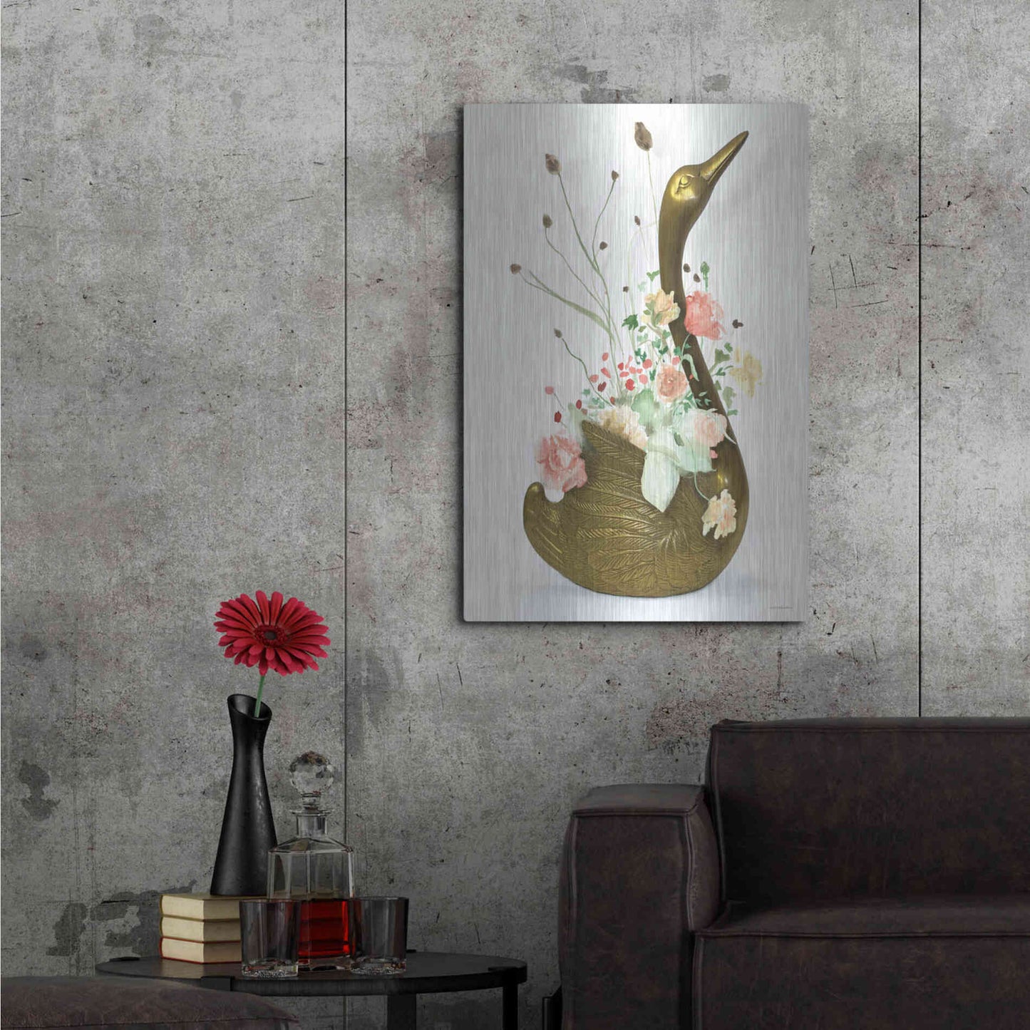 Luxe Metal Art 'She was Never Ugly' by Kamdon Kreations, Metal Wall Art,24x36