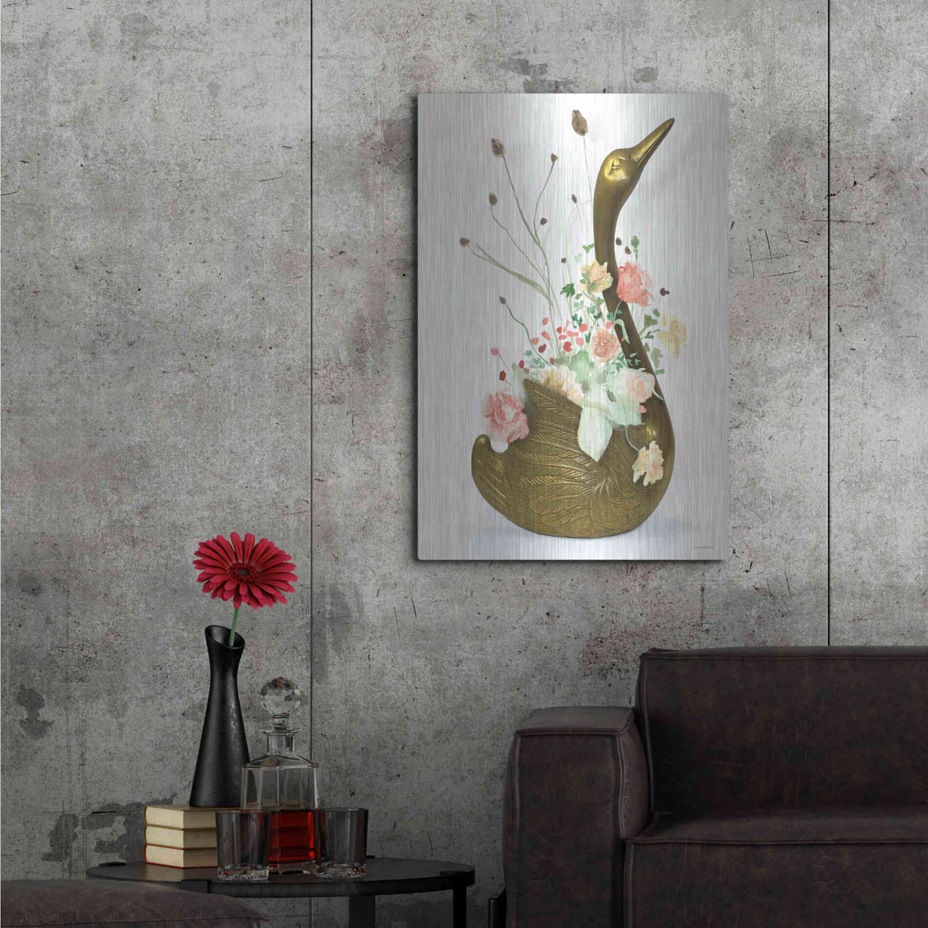 Luxe Metal Art 'She was Never Ugly' by Kamdon Kreations, Metal Wall Art,24x36