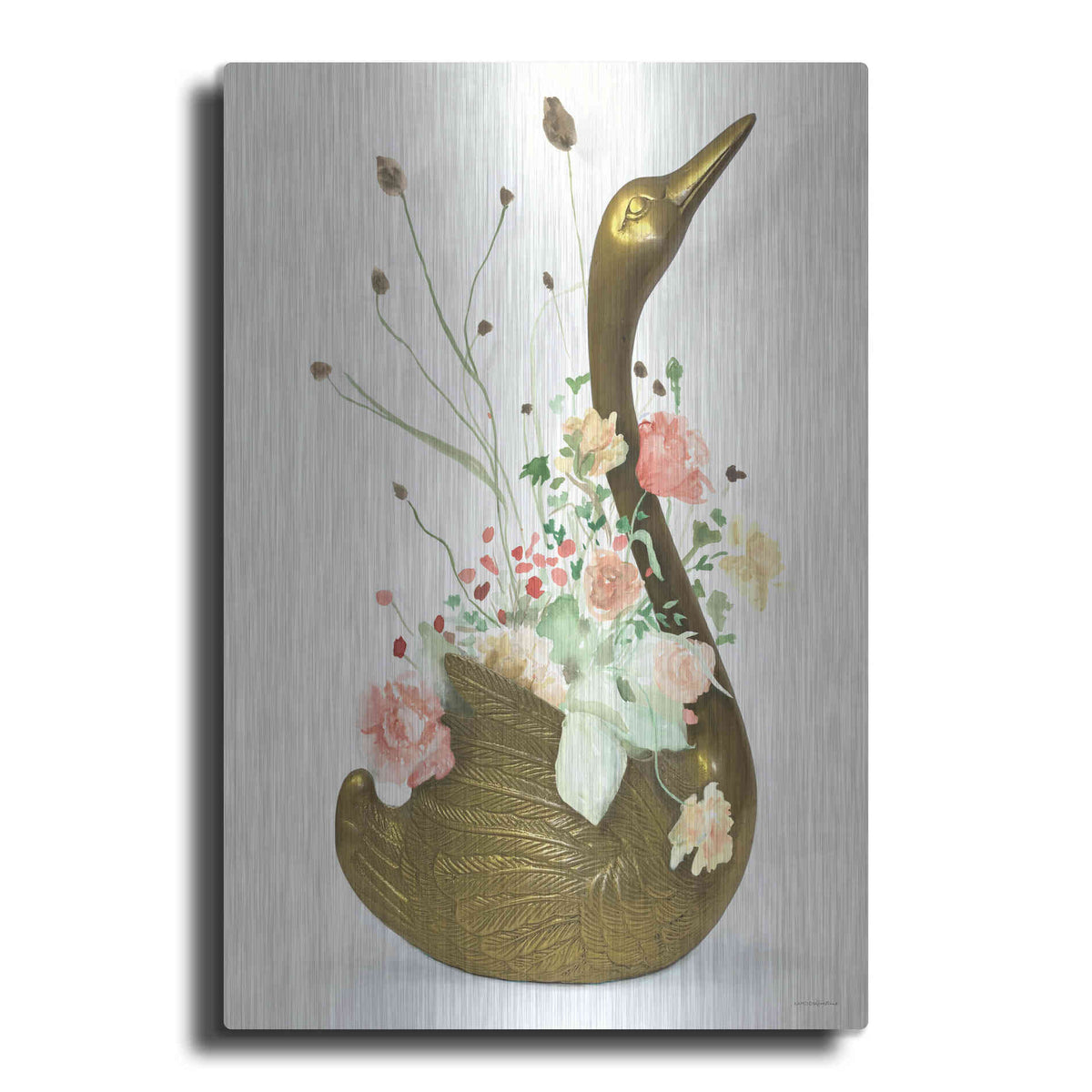 Luxe Metal Art 'She was Never Ugly' by Kamdon Kreations, Metal Wall Art
