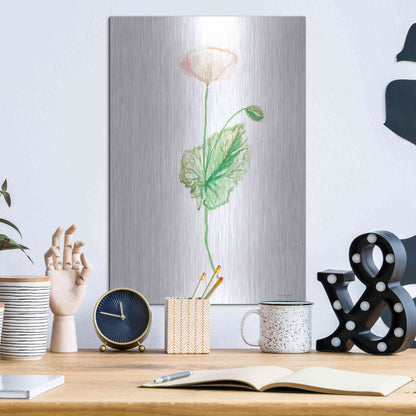 Luxe Metal Art 'Blushing' by Kamdon Kreations, Metal Wall Art,12x16