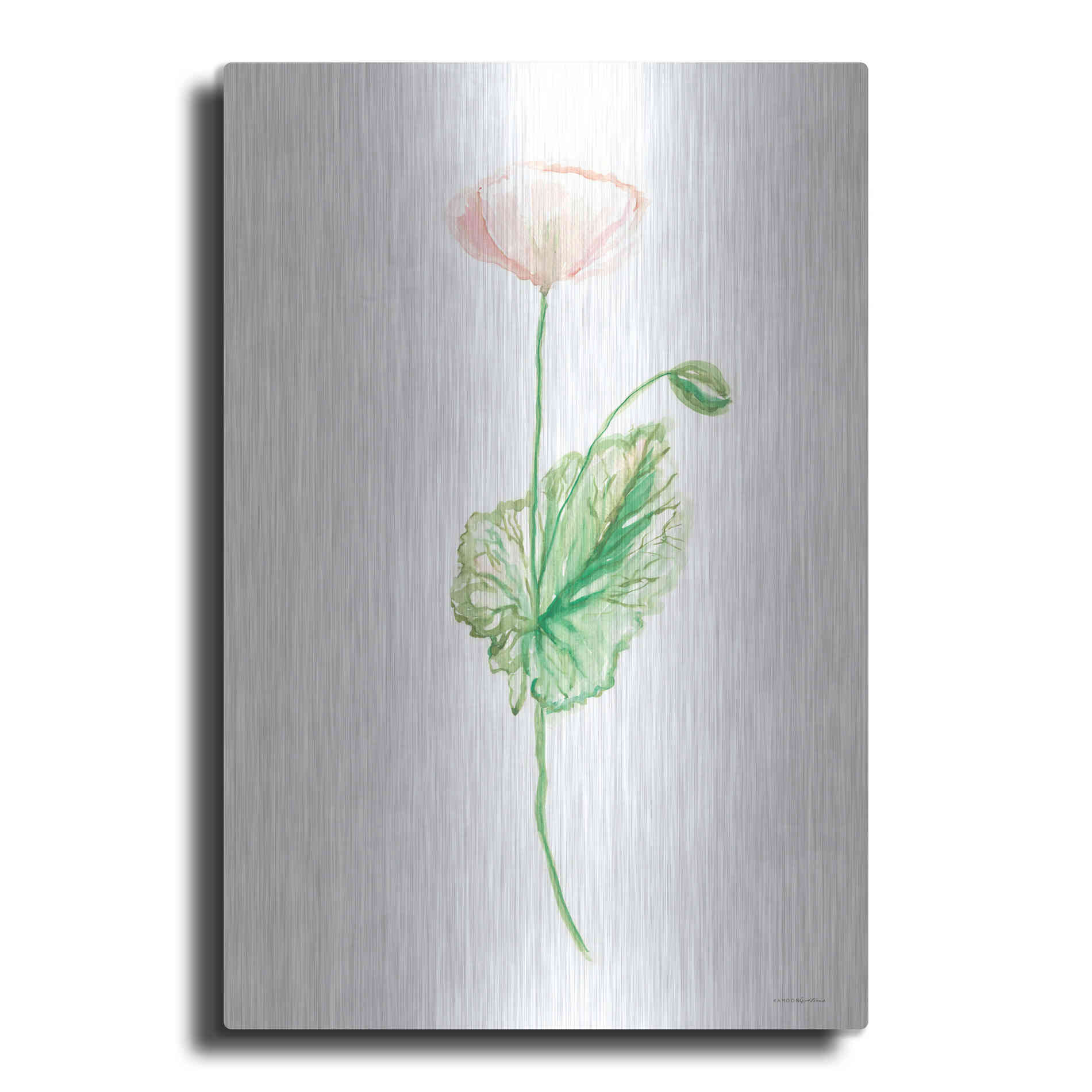 Luxe Metal Art 'Blushing' by Kamdon Kreations, Metal Wall Art
