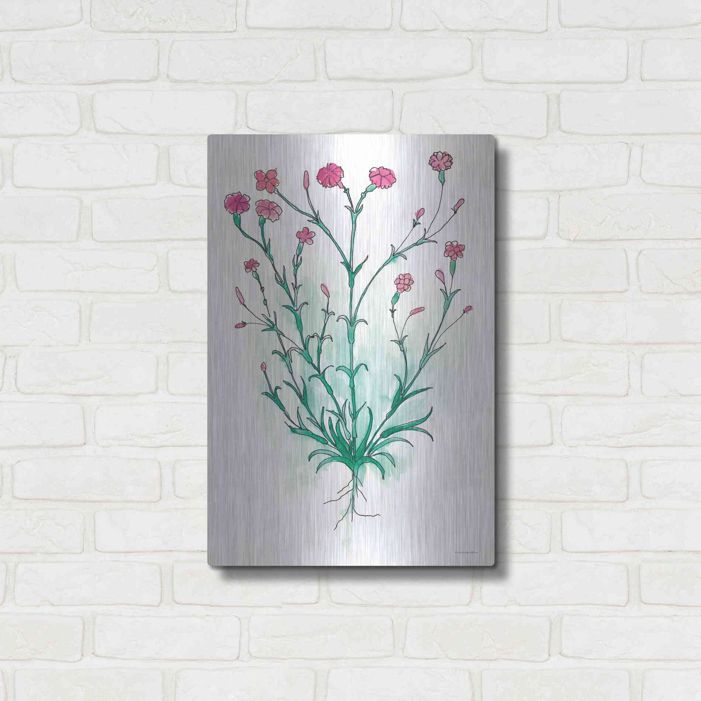 Luxe Metal Art 'Stable Bloom' by Kamdon Kreations, Metal Wall Art,16x24