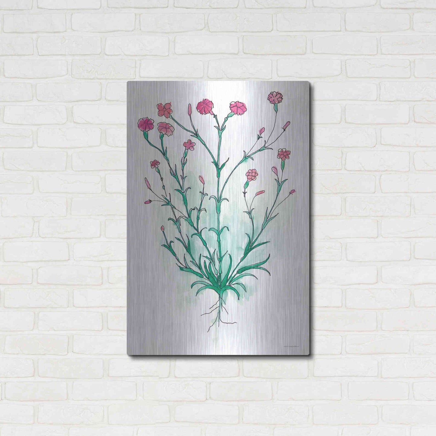 Luxe Metal Art 'Stable Bloom' by Kamdon Kreations, Metal Wall Art,24x36