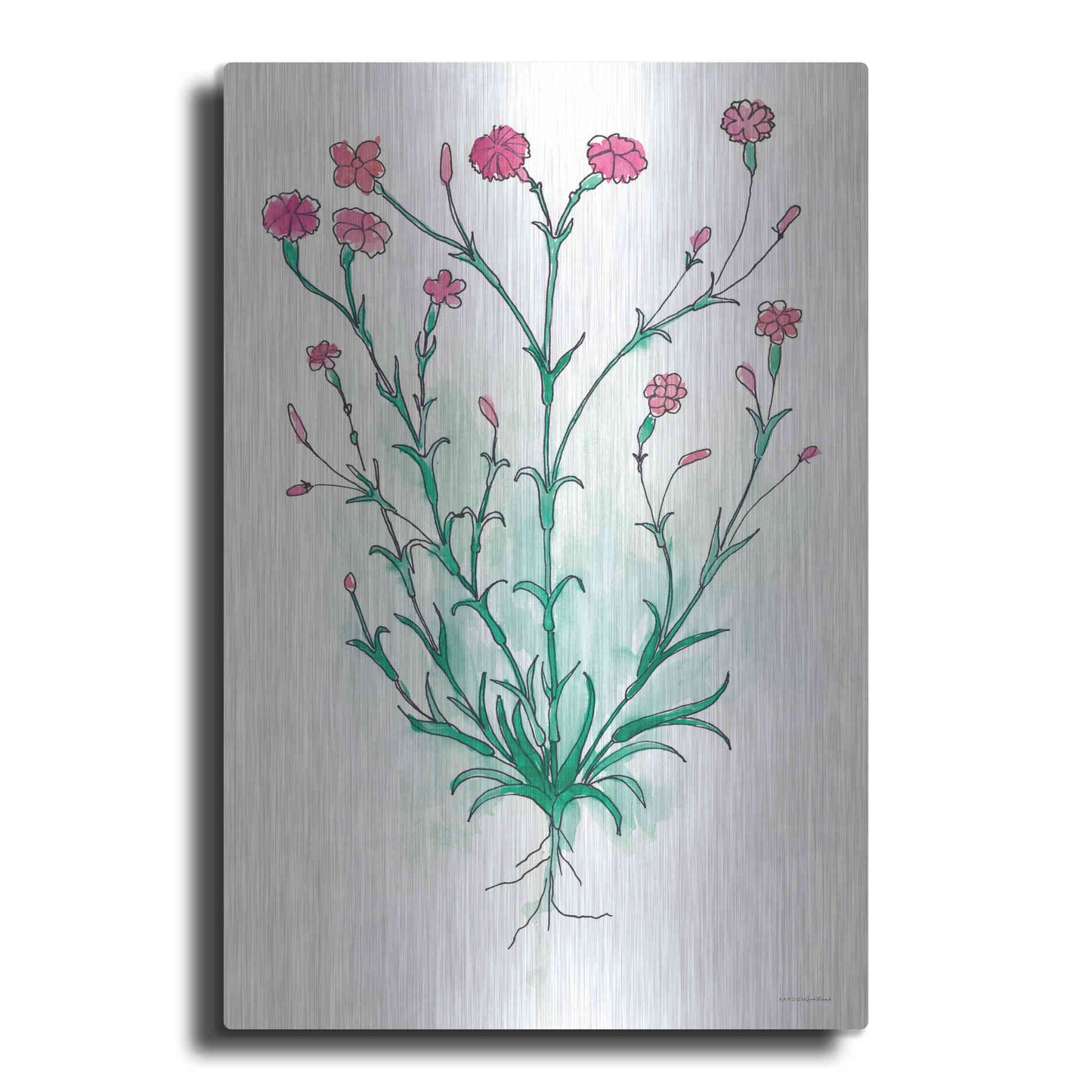 Luxe Metal Art 'Stable Bloom' by Kamdon Kreations, Metal Wall Art