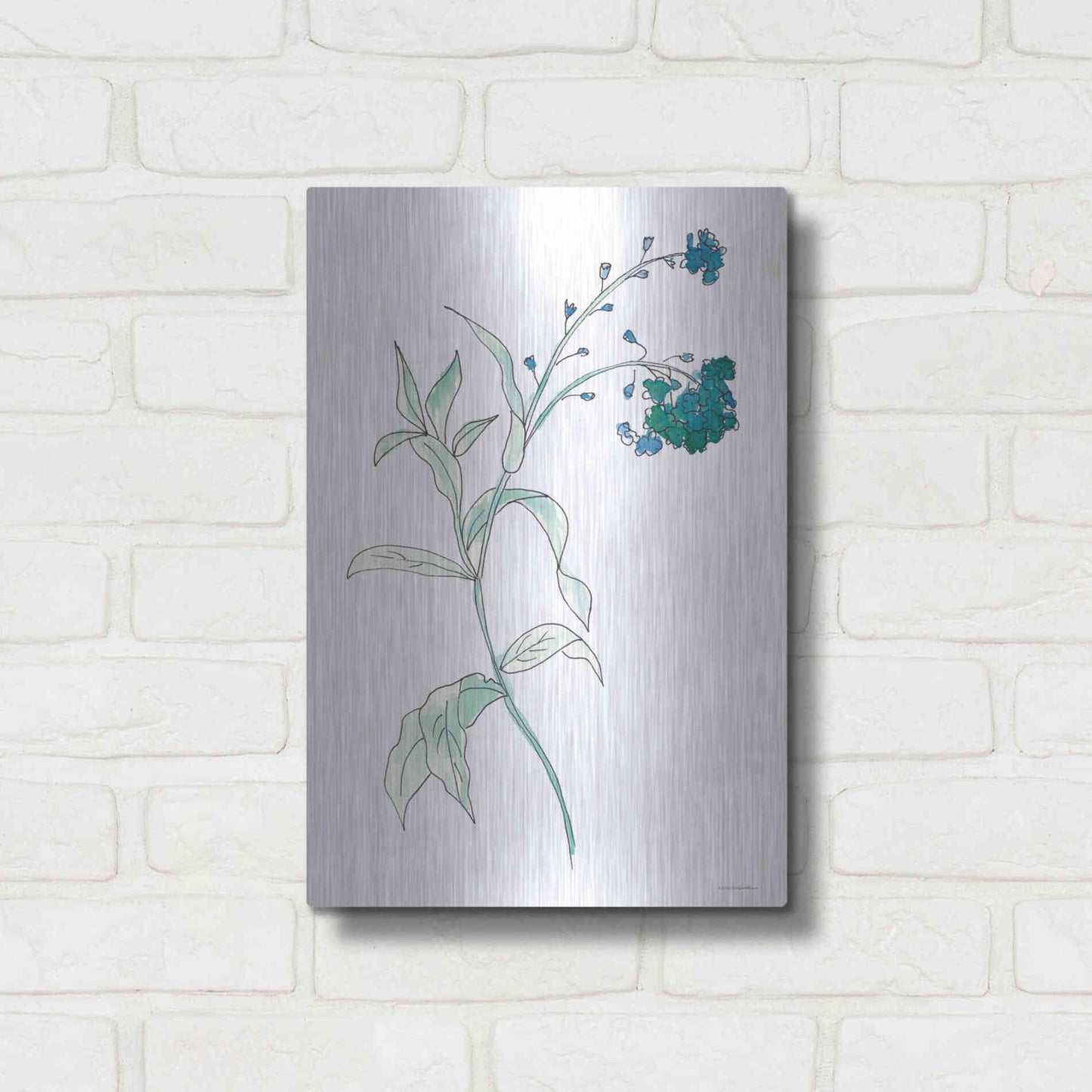 Luxe Metal Art 'Lean on Me' by Kamdon Kreations, Metal Wall Art,12x16
