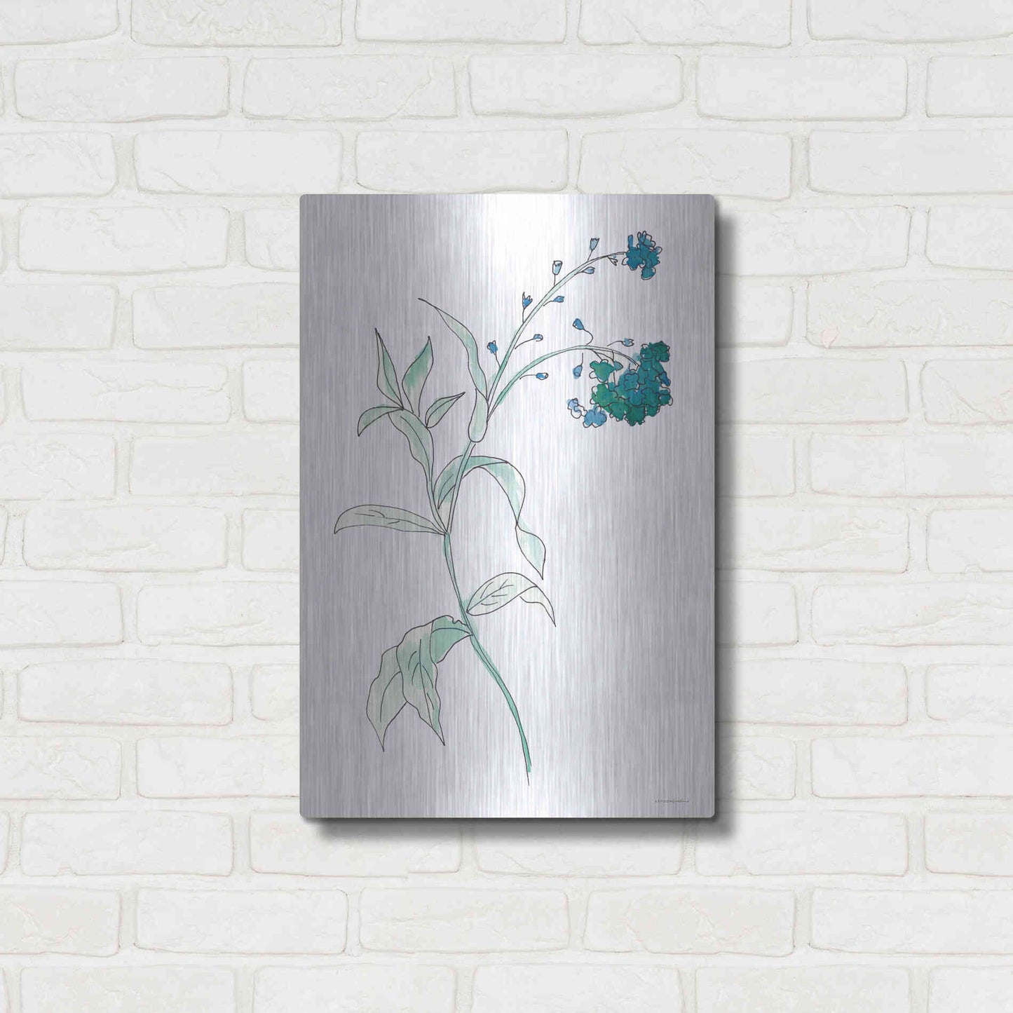 Luxe Metal Art 'Lean on Me' by Kamdon Kreations, Metal Wall Art,16x24