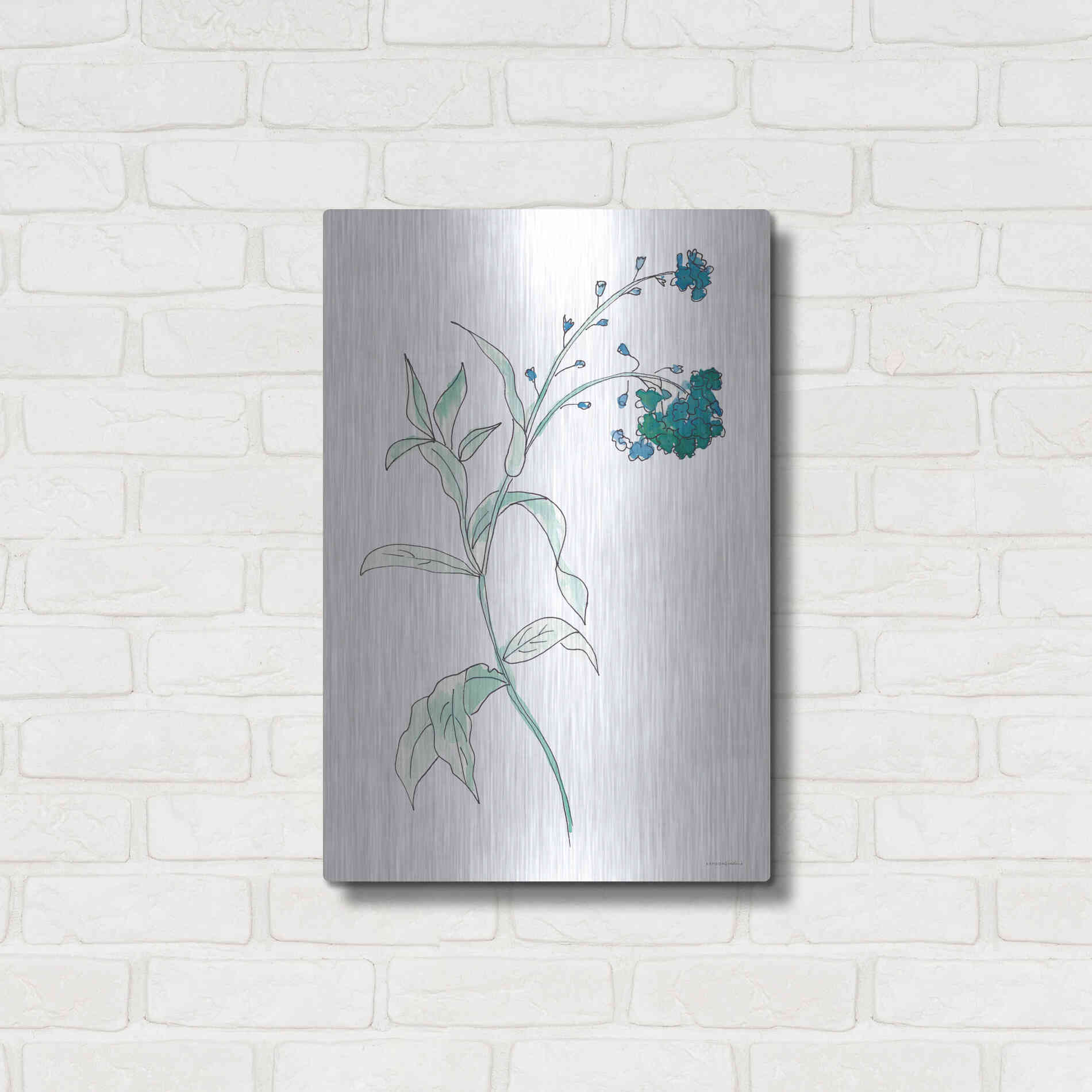 Luxe Metal Art 'Lean on Me' by Kamdon Kreations, Metal Wall Art,16x24