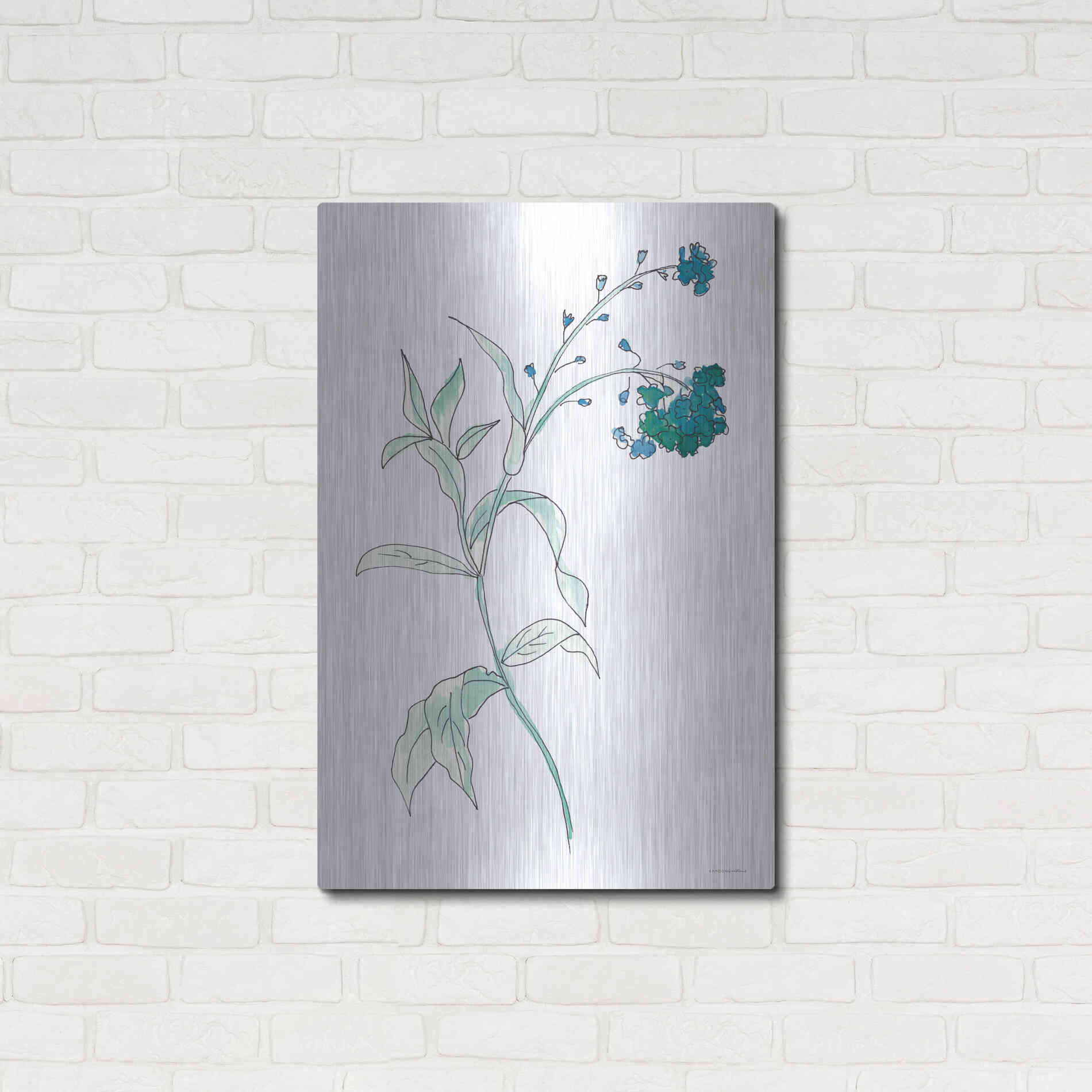 Luxe Metal Art 'Lean on Me' by Kamdon Kreations, Metal Wall Art,24x36