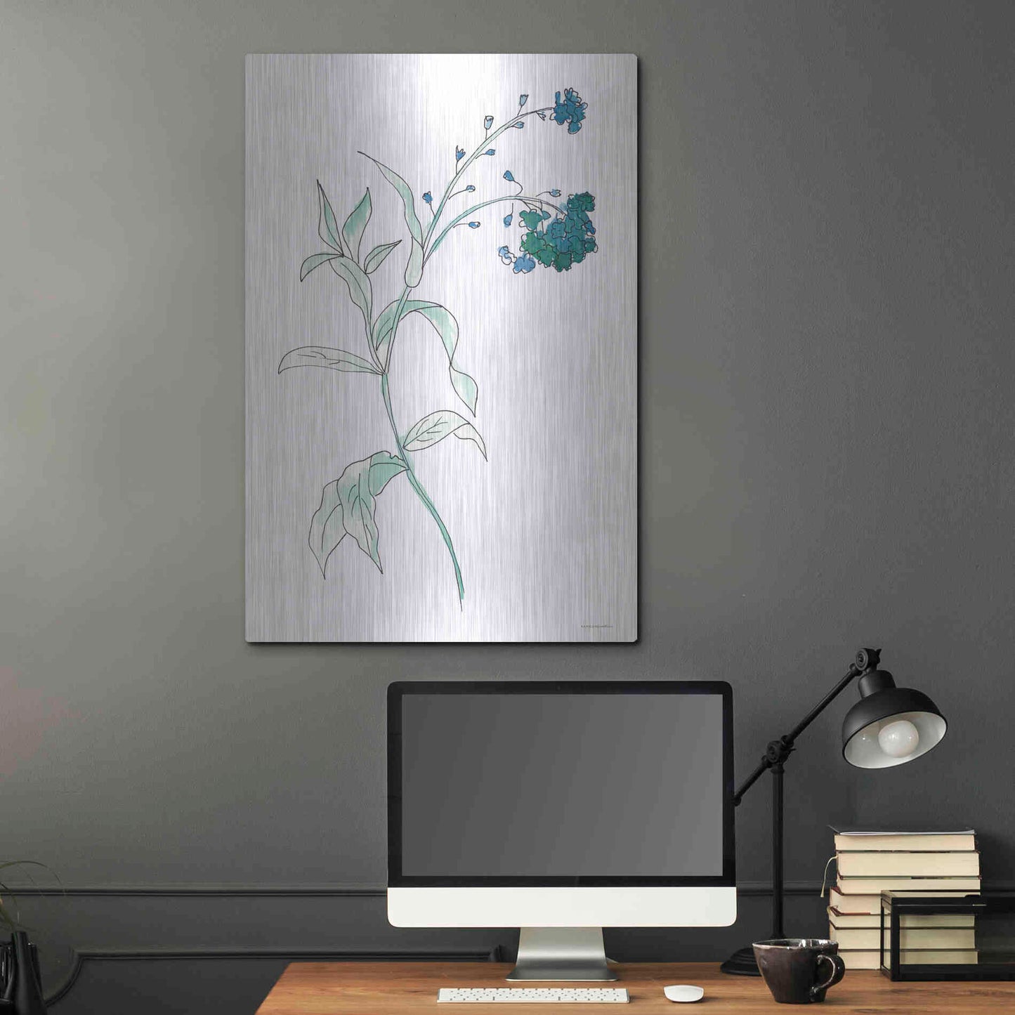 Luxe Metal Art 'Lean on Me' by Kamdon Kreations, Metal Wall Art,24x36