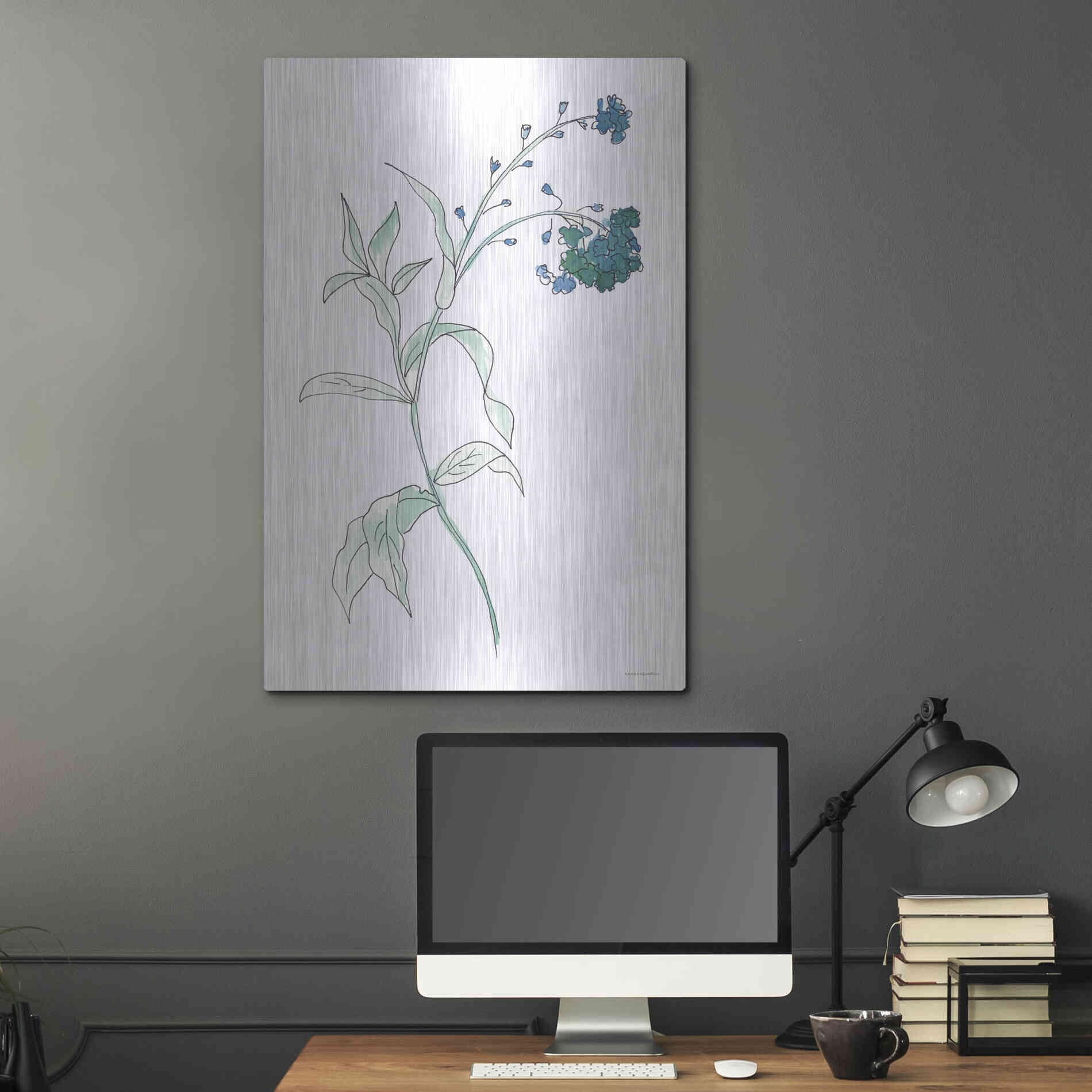 Luxe Metal Art 'Lean on Me' by Kamdon Kreations, Metal Wall Art,24x36